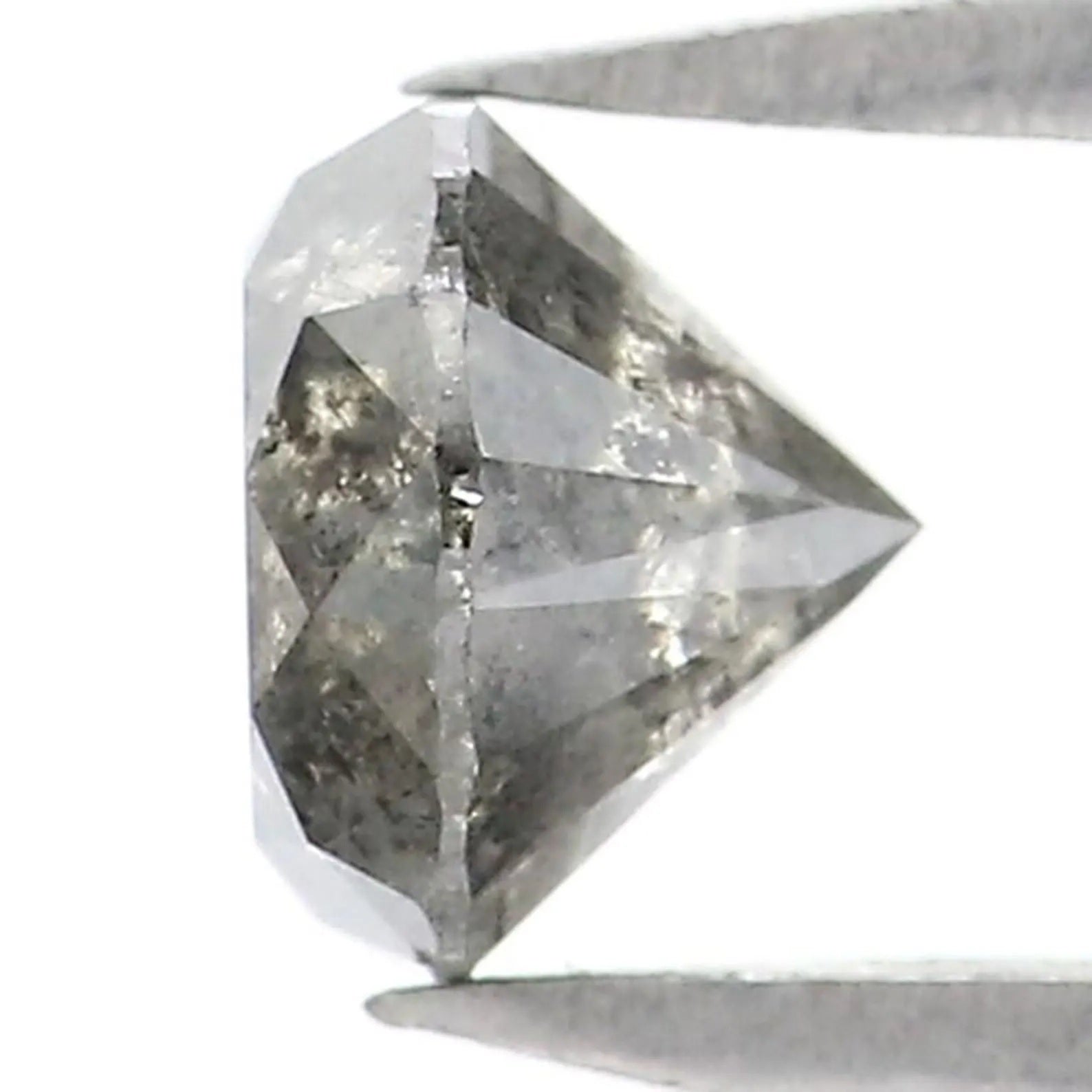 0.56 CT Natural Loose Round Shape Diamond Salt And Pepper Round Diamond 4.80 MM Natural Black Gray Color Round Brilliant Cut Diamond NQ9528