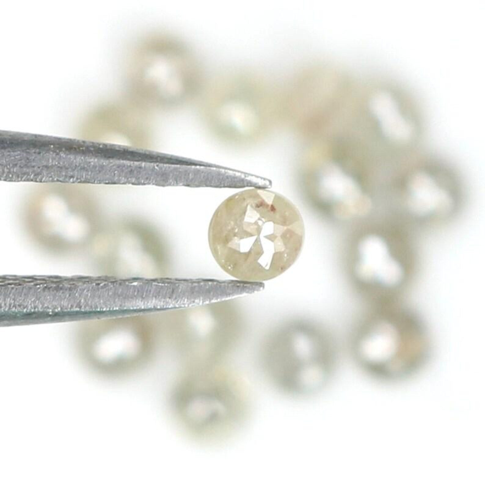 1.68 CT Natural Loose Round Shape Diamond Grey Color Round Diamond 2.60 MM Natural Loose Diamond Grey Color Round Rose Cut Diamond NQ7145