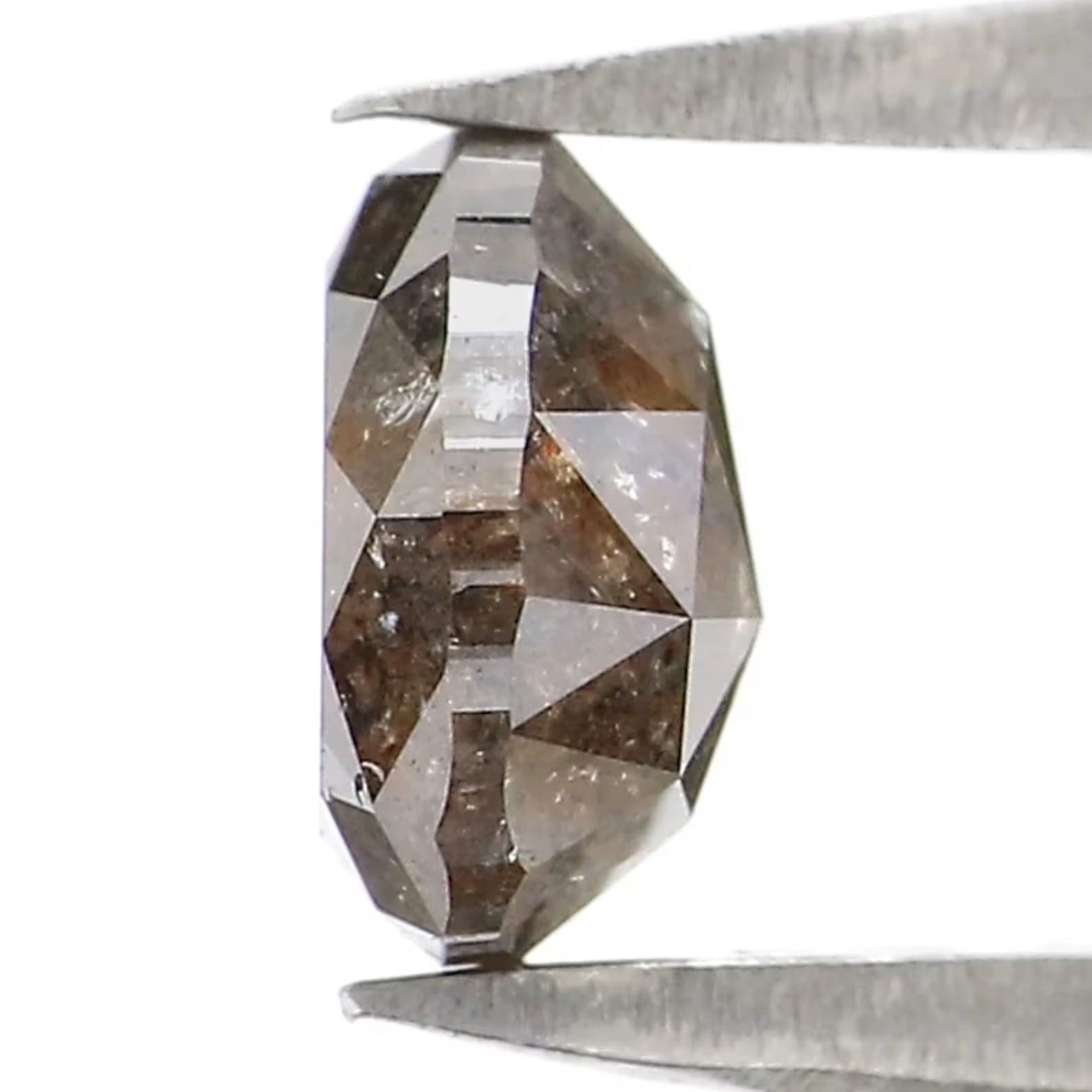 0.83 Ct Natural Loose Triangle Diamond Black Brown Color Triangle Diamond 5.50 MM Natural Black Brown Color Triangle Rose Cut Diamond NQ7227