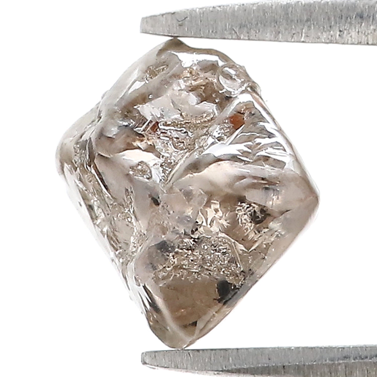 3.36 CT Natural Loose Rough Shape Diamond Brown Color Rough Diamond 9.70 MM Natural Loose Diamond Brown Color Rough Shape Diamond N284