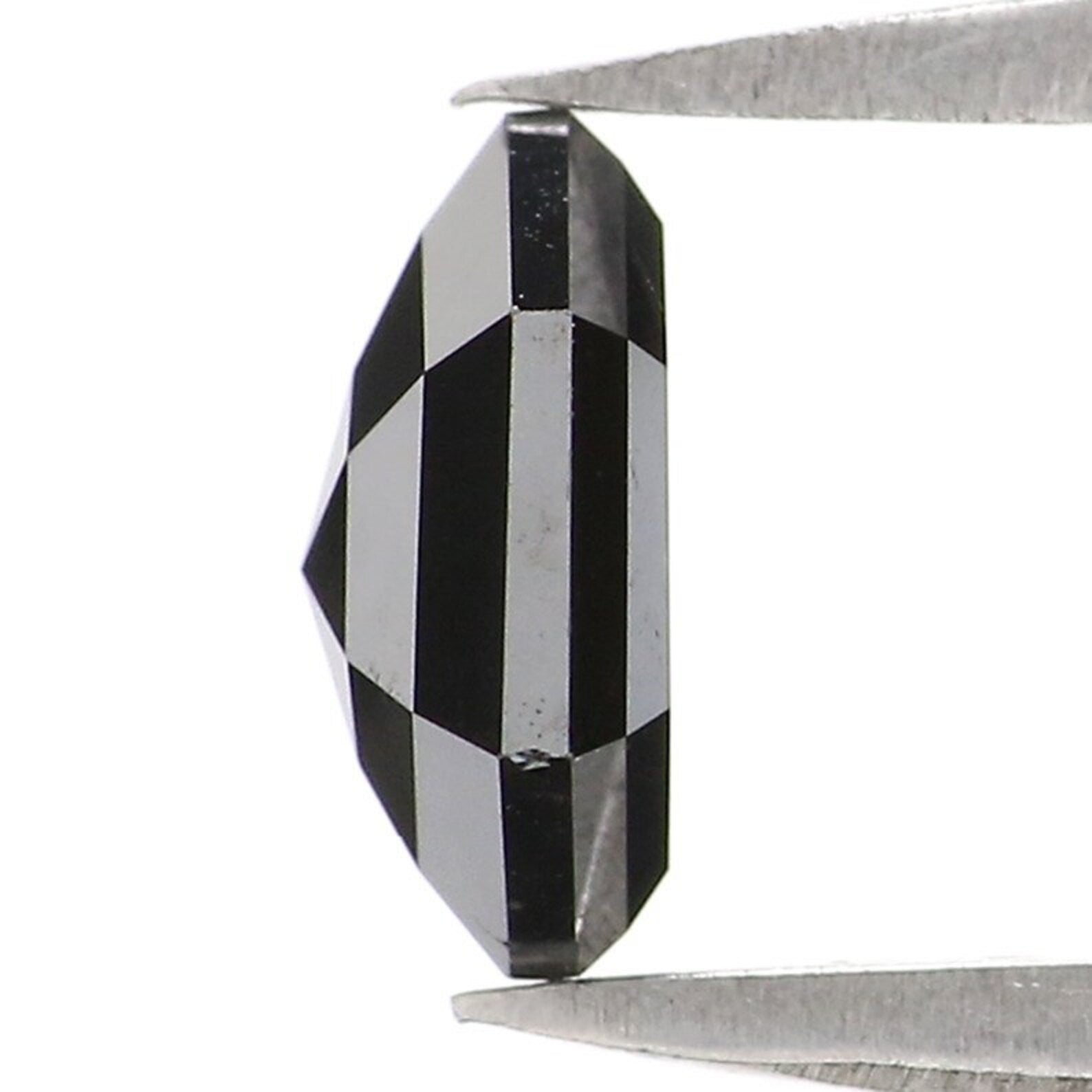 0.91 CT Natural Loose Hexagon Shape Diamond Black Color Hexagon Cut Diamond 6.85 MM Natural Diamond Black Hexagon Rose Cut Diamond NQ555
