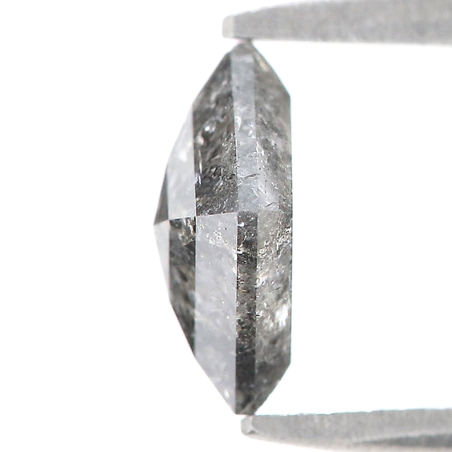 0.96 CT Natural Loose Kite Shape Diamond Salt And Pepper Kite Shape Diamond 7.80 MM Natural Black Grey Color Kite Rose Cut Diamond L221