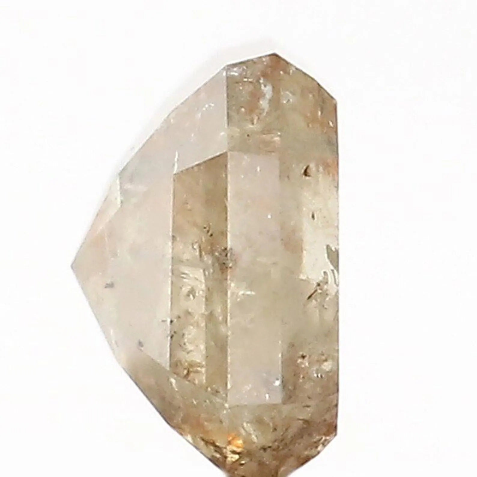 0.71 Ct Natural Loose Emerald Shape Diamond Grey Yellow Color Emerald Diamond 5.40 MM Natural Loose Diamond Emerald Rose Cut Diamond NQ447