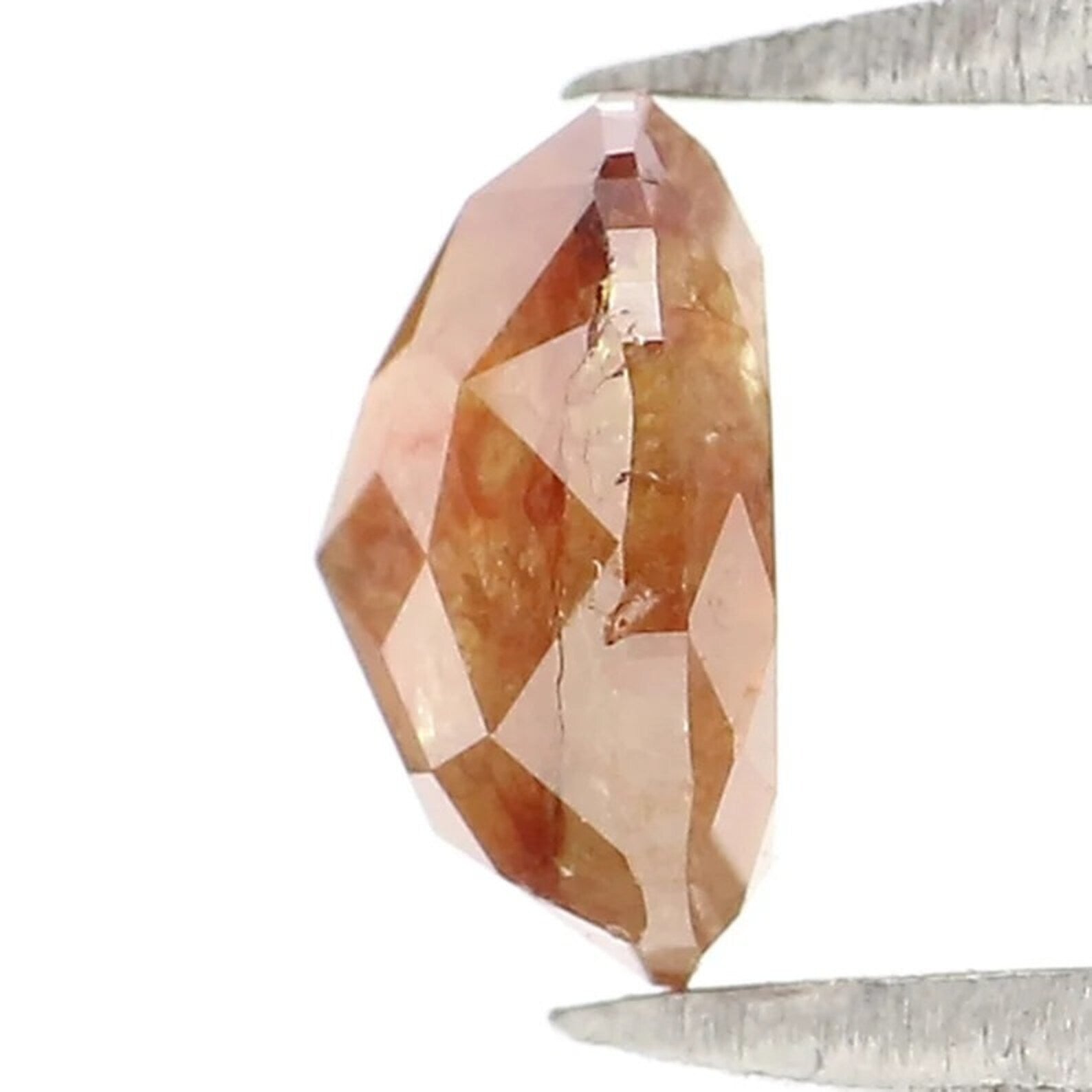 0.68 CT Natural Loose Oval Shape Diamond Brown Color Oval Diamond 5.95 MM Natural Loose Diamond Brown Color Oval Rose Cut Diamond NQB2214