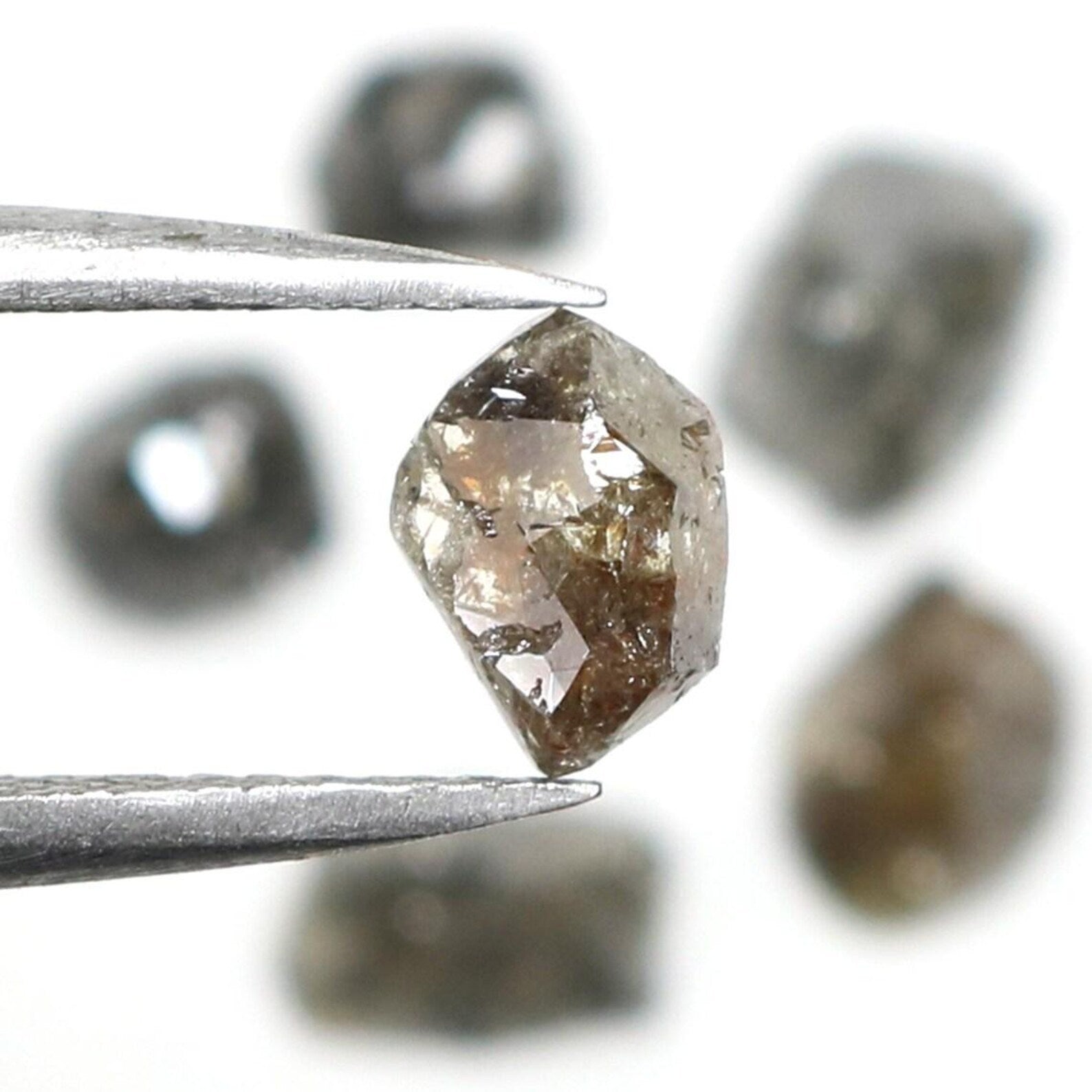 2.30 CT Natural Loose Rough Shape Diamond Black Color Irregular Cut Diamond 4.35 MM Natural Diamond Brown Color Rough Uncut Diamond NQ1846