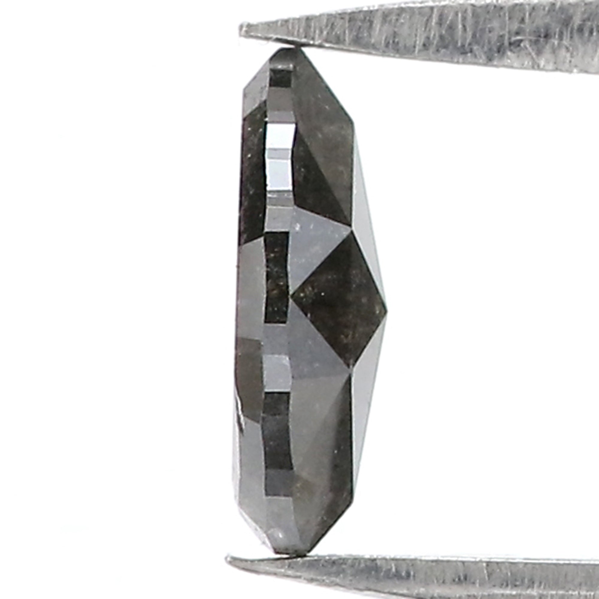 0.55 CT Natural Loose Marquise Shape Diamond Salt And Pepper Marquise Rose Cut Diamond 7.45 MM Black Grey Color Marquise Cut Diamond QL3120
