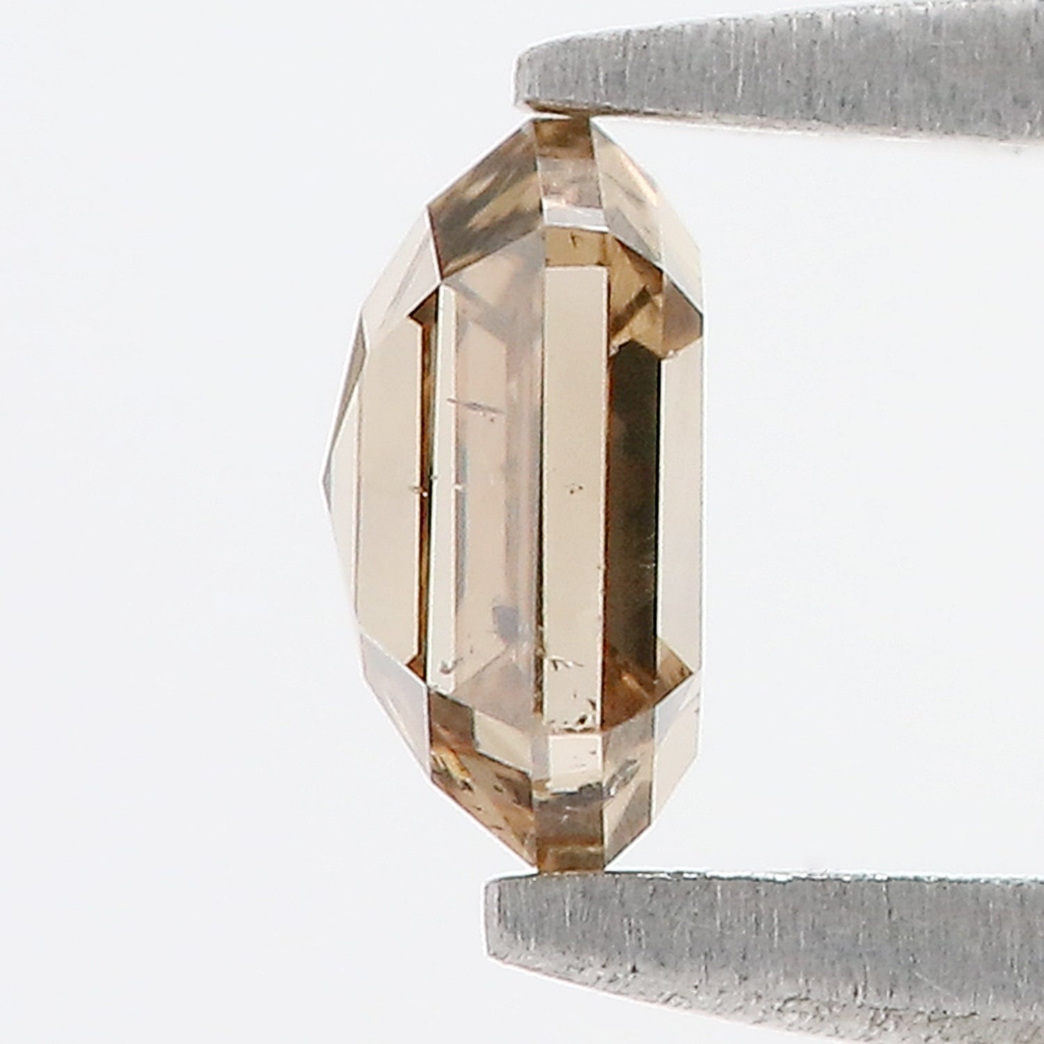 0.44 CT Natural Loose Hexagon Shape Diamond Brown Color Hexagon Cut Diamond 4.95 MM Natural Hexagon Shape Rose Cut Brown Color Diamond LQ782