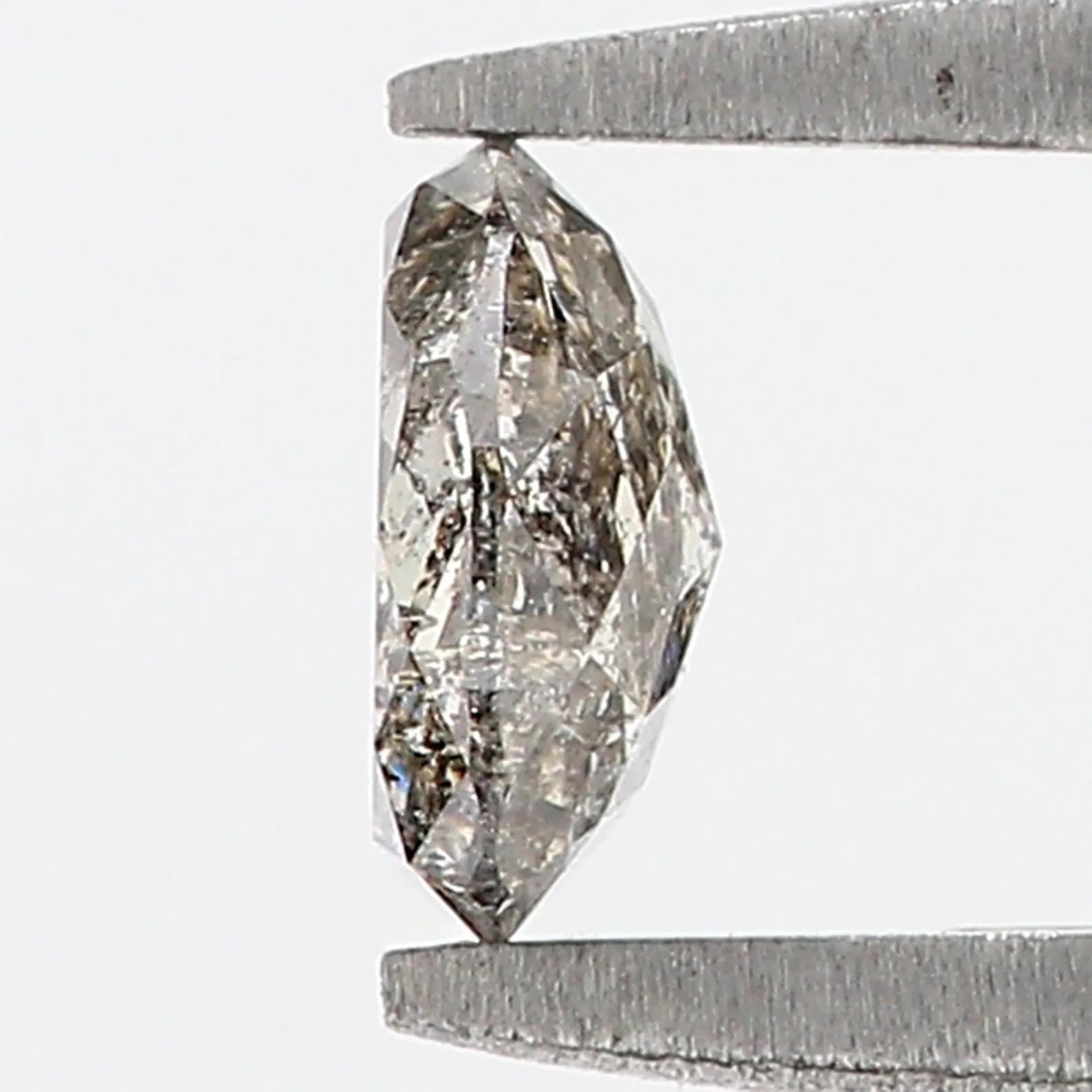 0.51 Ct Natural Loose Oval Shape Diamond Black Grey Color Oval Diamond 5.65 MM Natural Loose Diamond Salt and Pepper Oval Cut Diamond QN1001