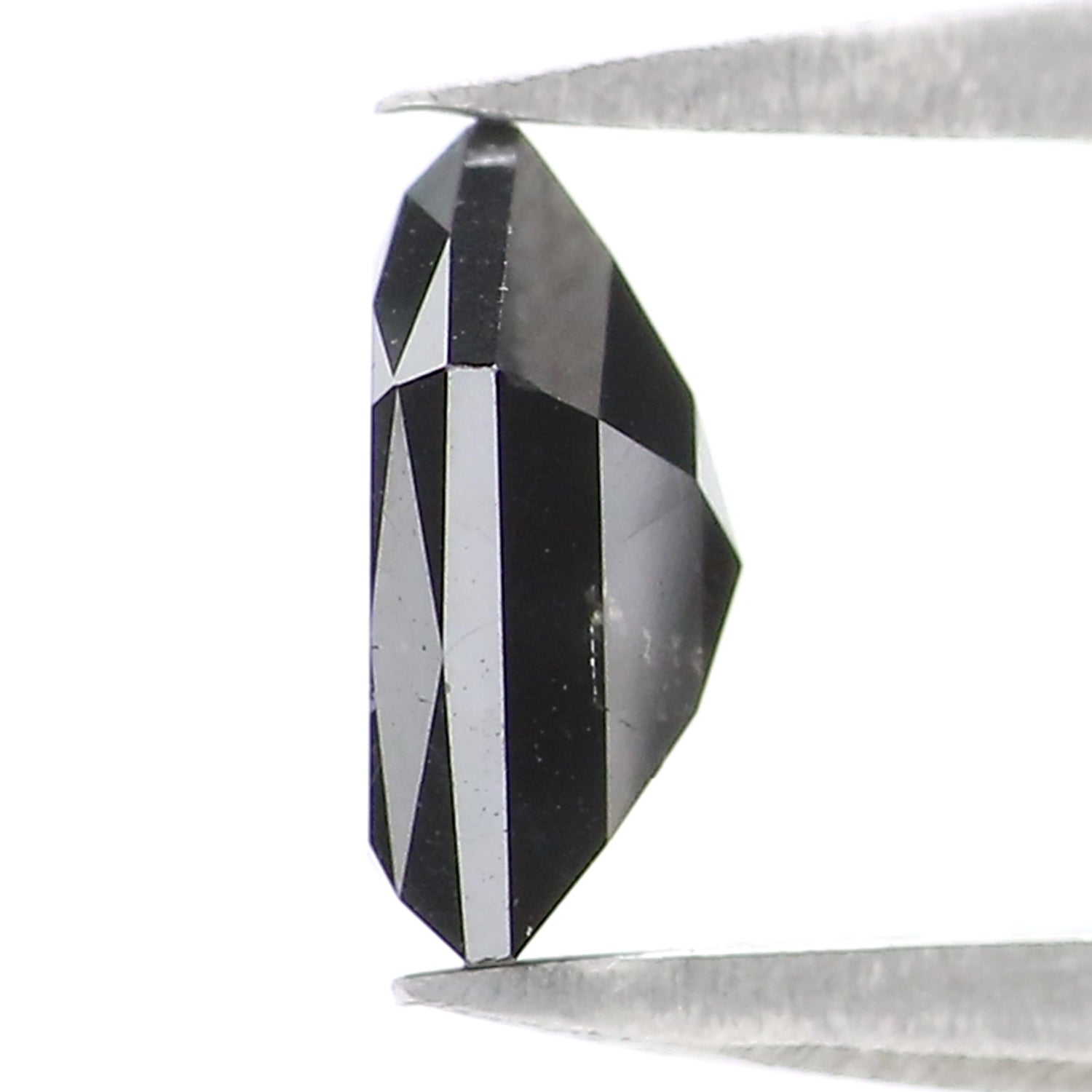 0.79 CT Natural Loose Pentagon Shape Diamond Black Color Pentagon Diamond 6.50 MM Natural Loose Black Color Pentagon Rose Cut Diamond LQ9788