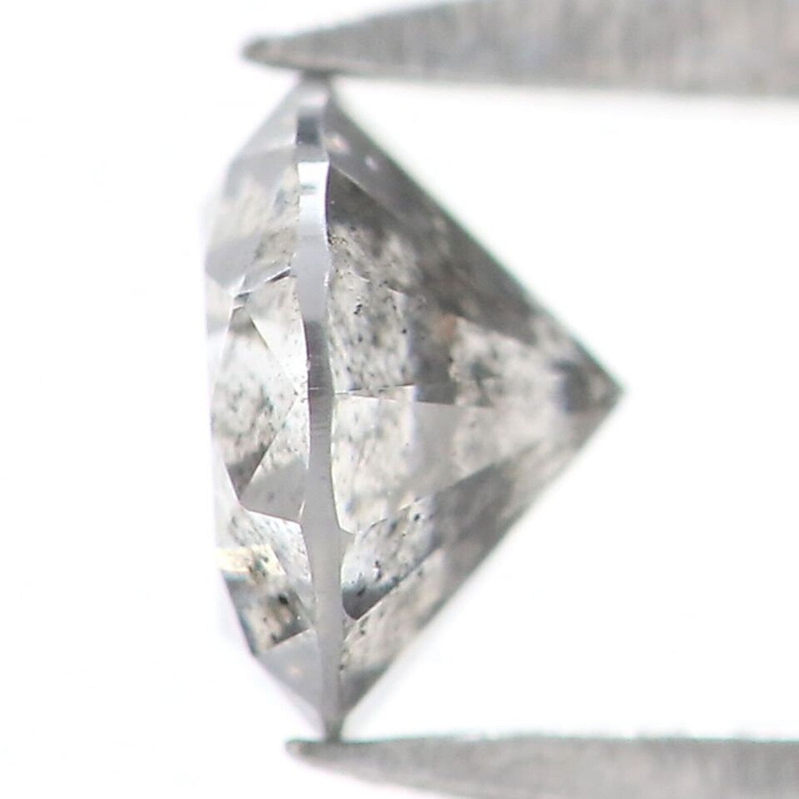 0.29 CT Natural Loose Round Rose Cut Diamond Salt And Pepper Round Shape Diamond 4.20 MM Black Grey Color Round Brilliant Cut Diamond NQ8679