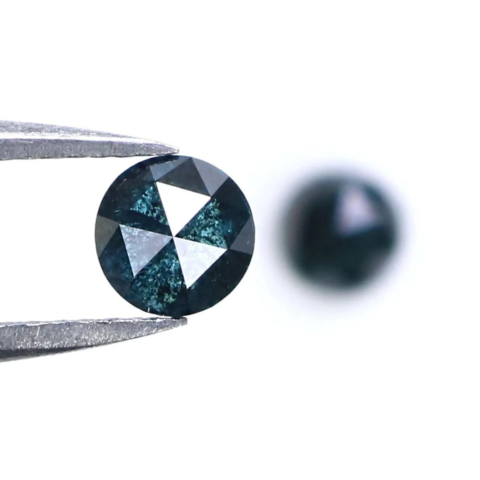 0.69 CT Natural Loose Round Cut Pair Diamond Blue Color Round Shape Diamond 4.40 MM Natural Diamond Blue Color Round Rose Cut Diamond NQ9384