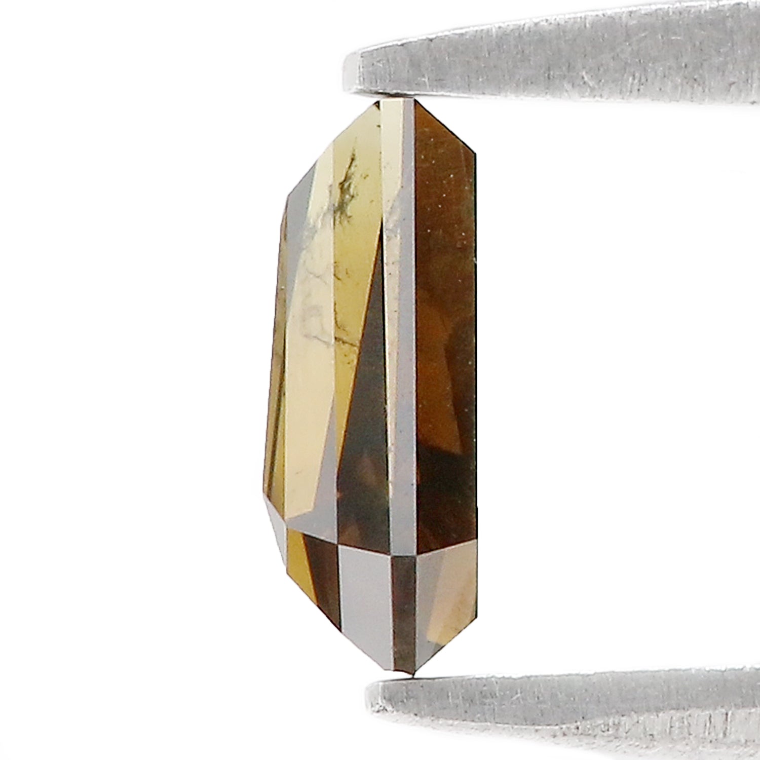 0.79 CT Natural Loose Coffin Cut Diamond Brown Color Coffin Shape Diamond 6.70 MM Natural Loose Brown Diamond Coffin Rose Cut Diamond LQ374