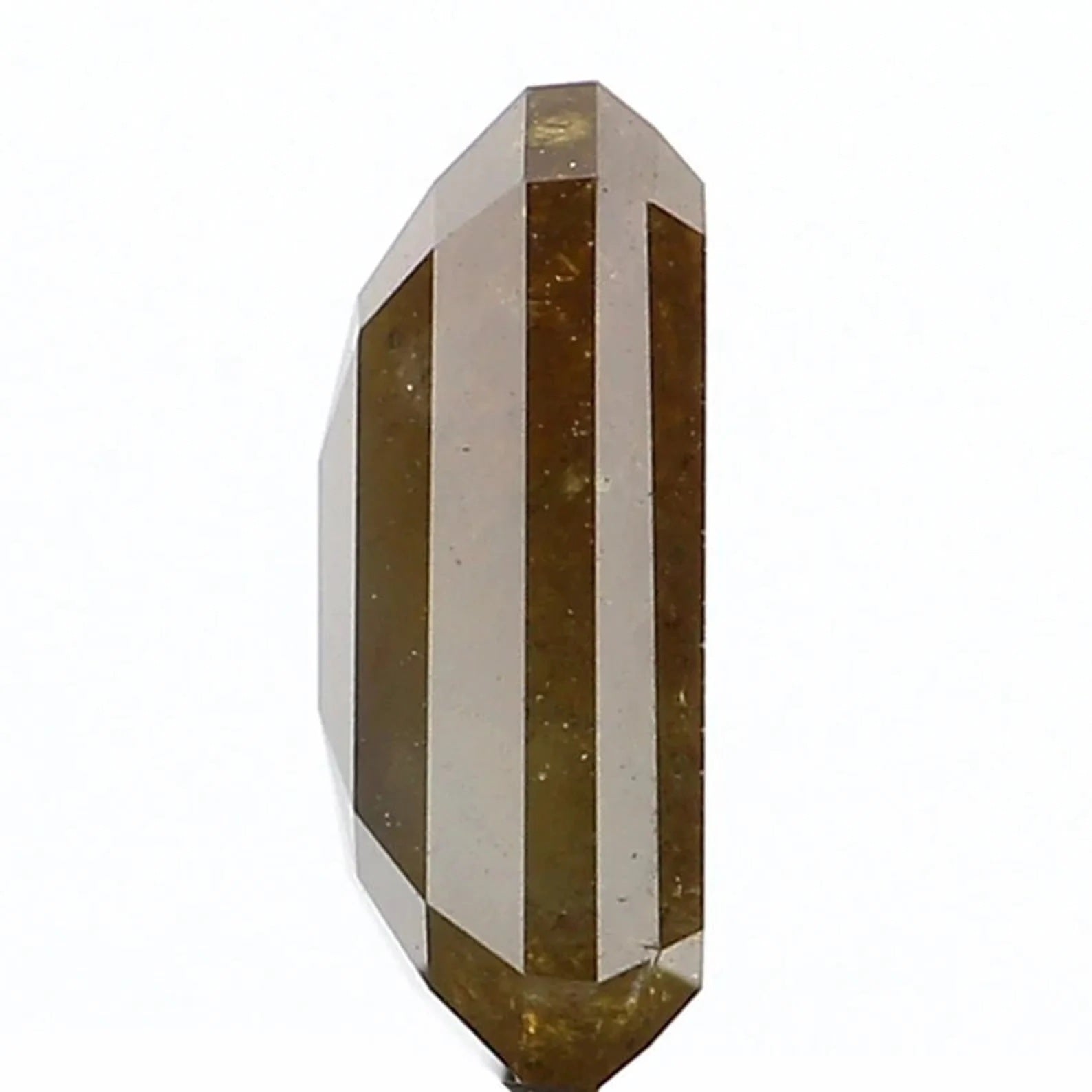 0.91 Ct Natural Loose Emerald Shape Diamond Salt And Pepper Emerald Diamond 6.80 MM Natural Black Grey Color Emerald Rose Cut Diamond NQ1071