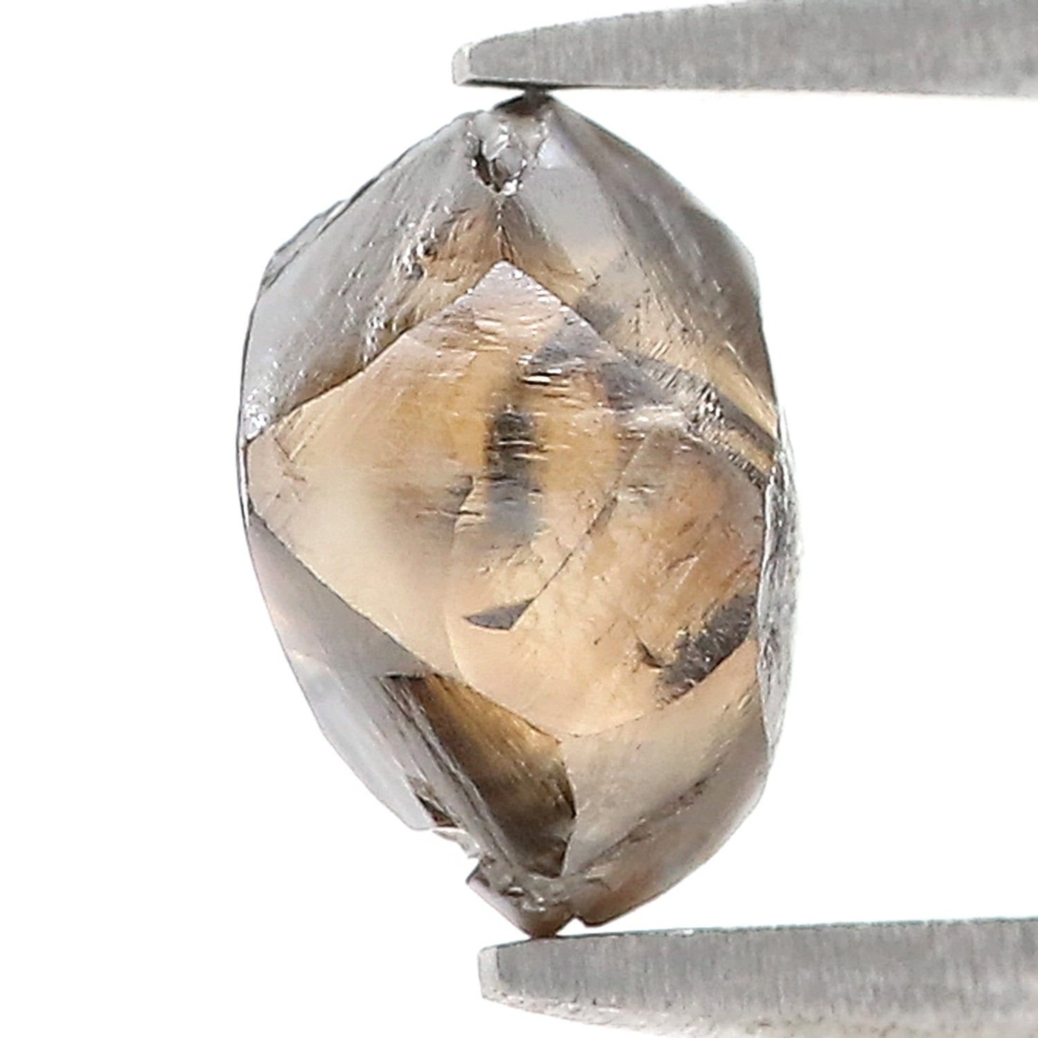 2.14 CT Natural Loose Rough Shape Diamond Brown Color Rough Cut Diamond 6.80 MM Natural Brown Diamond Rough Irregular Cut Diamond KR1329