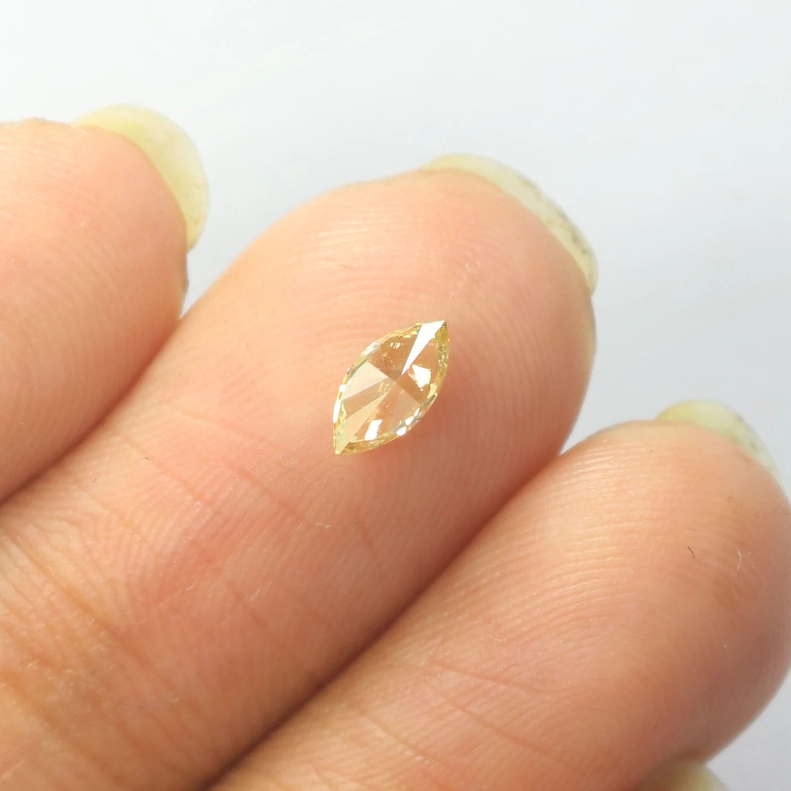 0.27 Ct Natural Loose Diamond Marquise Cut Yellow Color Diamond Natural Marquise Shape Diamond 6.40 MM Marquise Rose Cut Diamond N9825