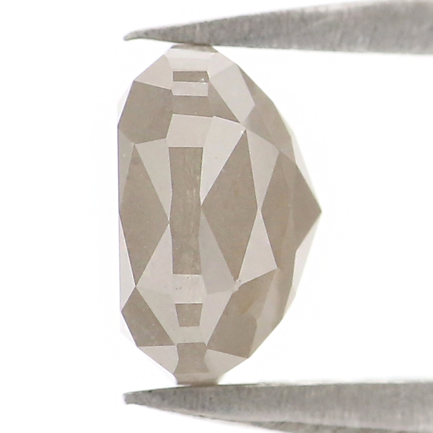 1.66 CT Natural Loose Cushion Shape Diamond Grey Color Cushion Diamond 6.75 MM Natural Loose Grey Diamond Cushion Rose Cut Diamond LQ2929