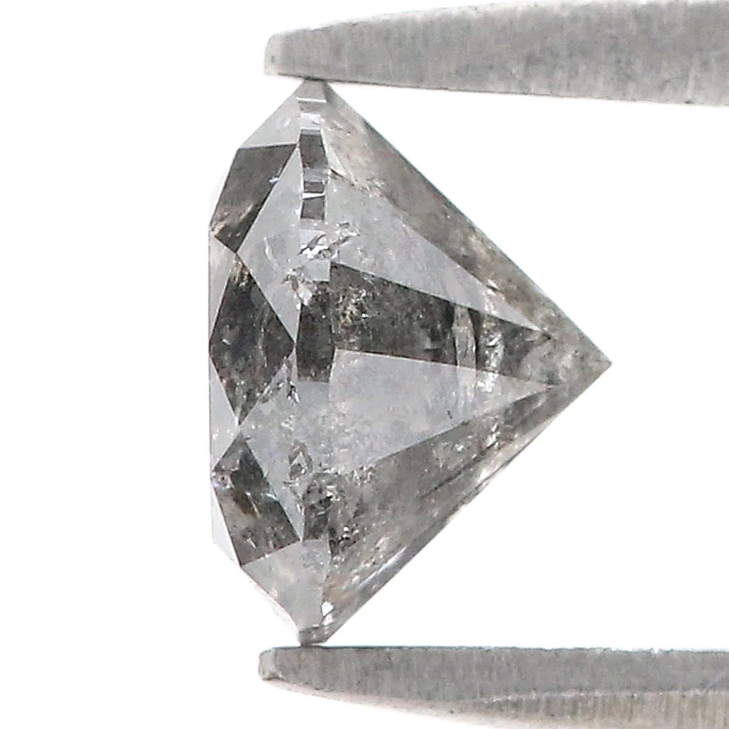 1.26 CT Natural Loose Round Shape Diamond Salt And Pepper Round Cut Diamond 6.55 MM Natural Loose Diamond Round Brilliant Cut Diamond LQ1419