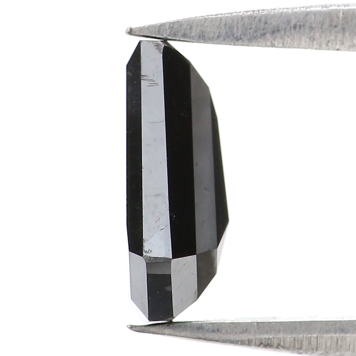1.40 CT Natural Loose Coffin Shape Diamond Black Color Coffin Cut Diamond 8.40 MM Natural Loose Black Diamond Coffin Rose Cut Diamond LC02