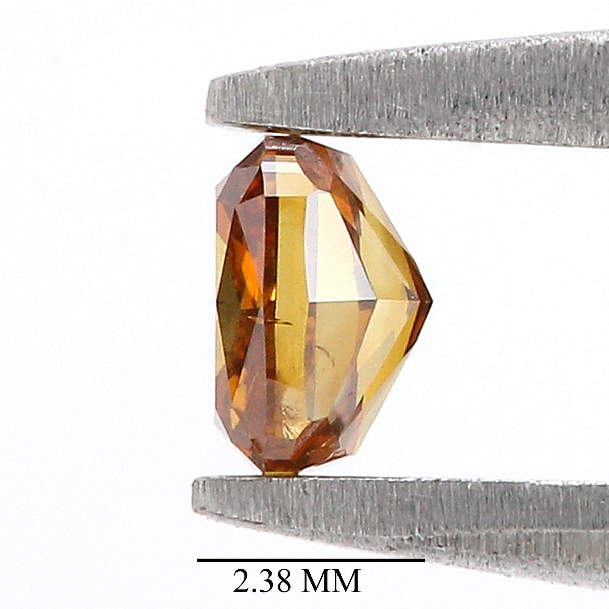 Natural Cushion Diamond 0.26 CT Loose Brilliant Cut Fancy Brown Color Stone 3.75 MM Cushion Rustic Diamond For Custom Engagement Ring L3700