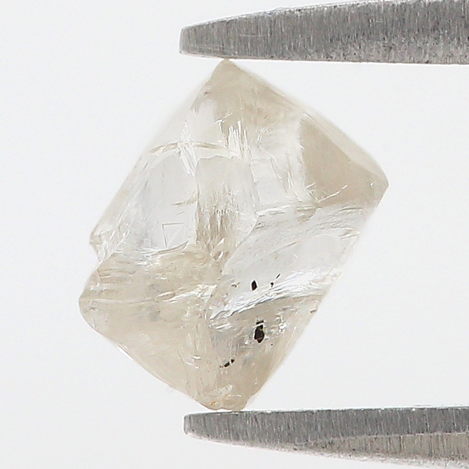 1.27 CT Natural Loose Rough Shape Diamond White-J Color Irregular Cut Diamond 6.90 MM Natural Loose White-J Color Rough UnCut Diamond L3490