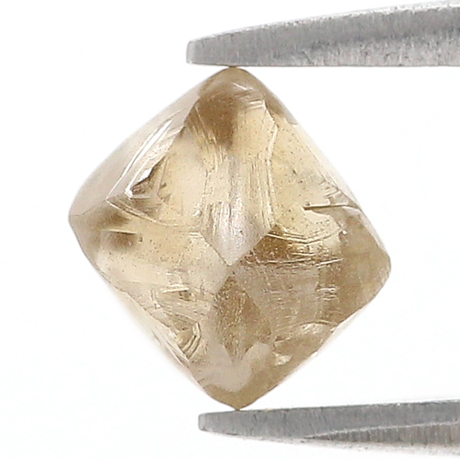 1.94 CT Natural Loose Rough Shape Diamond Brown Color Irregular Cut Diamond 7.40 MM Natural Loose Brown Color Rough UnCut Diamond L3531