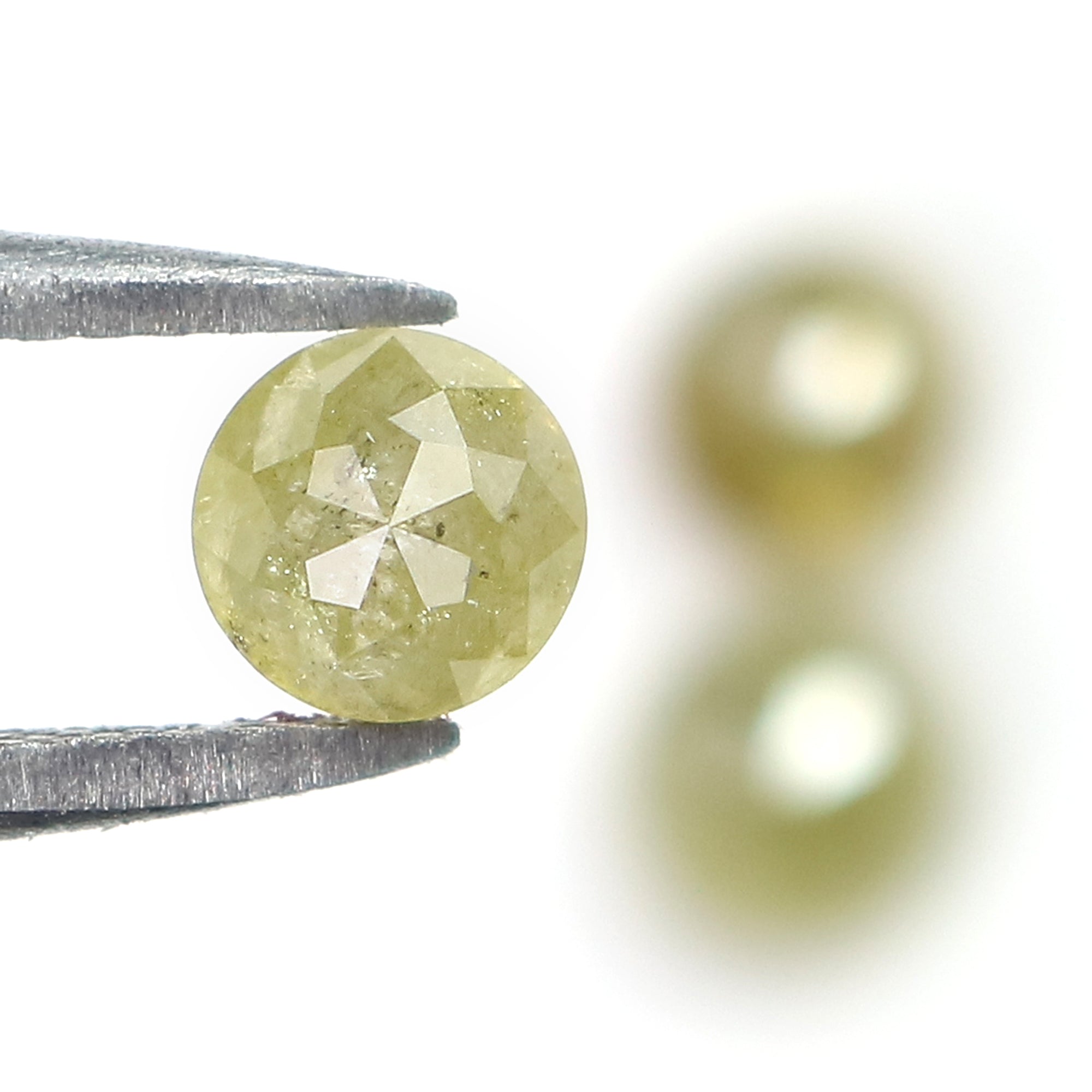 1.65 CT Natural Loose Round Rose Cut Diamond Yellow Color Round Shape Diamond 4.50 MM Natural Yellow Color Round Rose Cut Diamond LQ9211