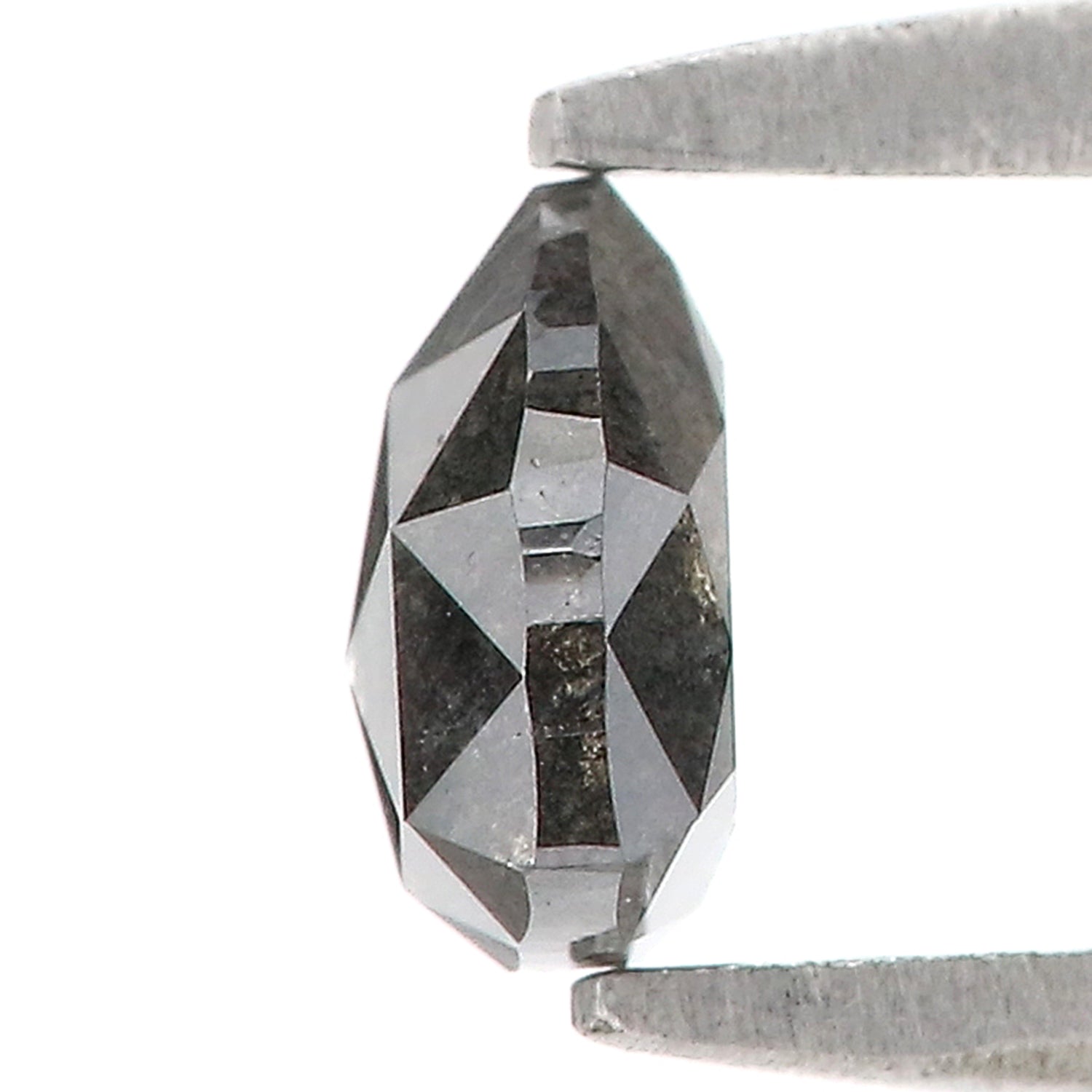 0.55 CT Natural Loose Triangle Shape Diamond Salt And Pepper Diamond 5.15 MM Natural Black Grey Color Diamond Triangle Cut Diamond L3388