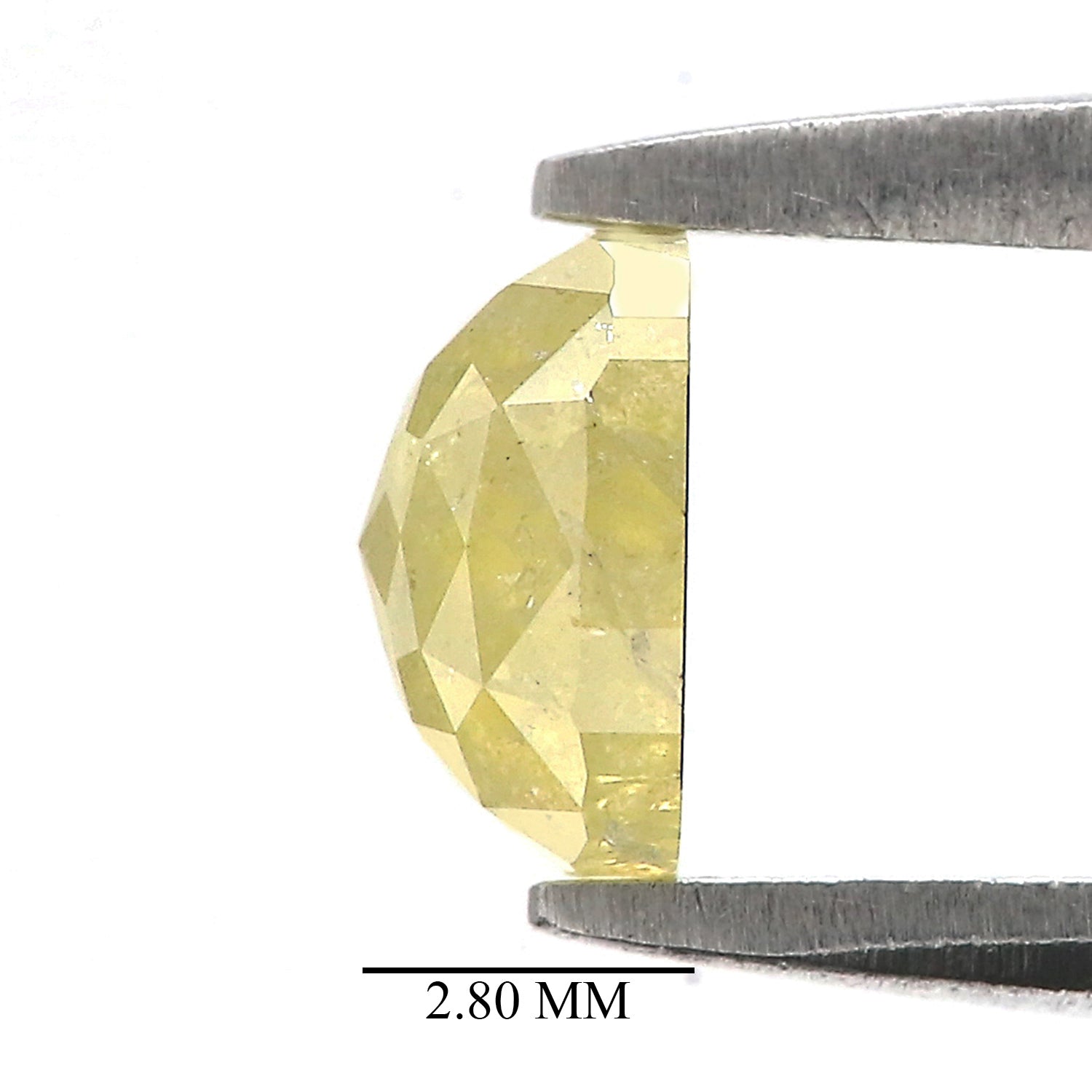 0.81 CT Natural Loose Cushion Shape Diamond Yellow Color Cushion Cut Diamond 5.65 MM Natural Yellow Diamond Cushion Rose Cut Diamond QL9098