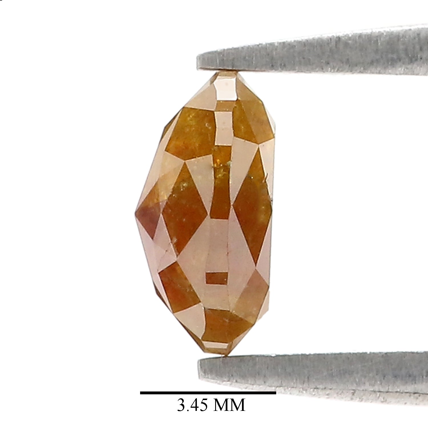 Natural Oval Brown Diamond 1.06 CT Loose Rose Cut Brown Stone 7.15 MM Rustic Diamond Oval Diamond For Custom Engagement Ring L3635