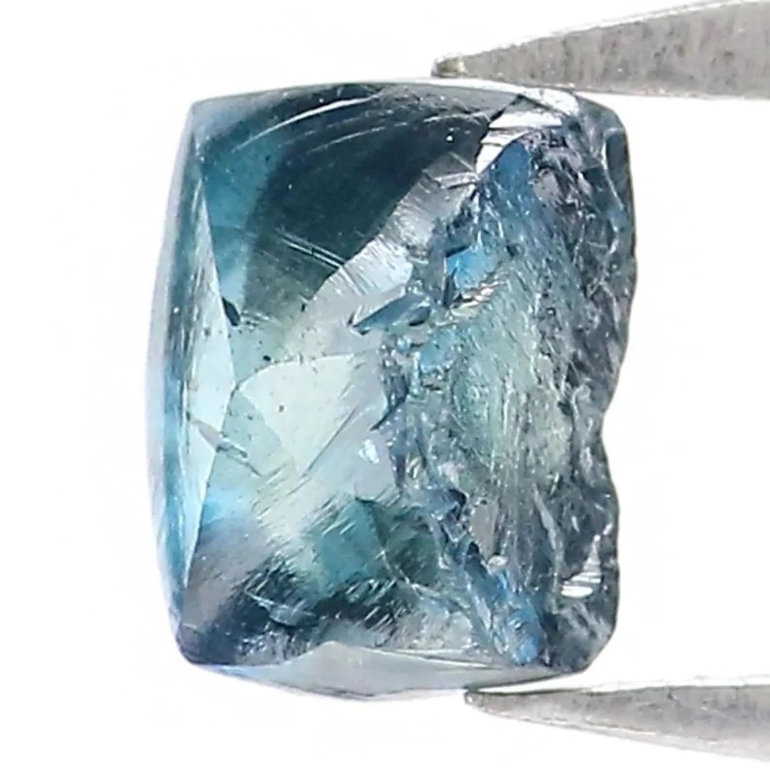0.73 CT Natural Loose Crystal Rough Shape Diamond Blue Color Uncut Diamond 5.05 MM Natural Loose Diamond Rough Irregular Cut Diamond NQ2013