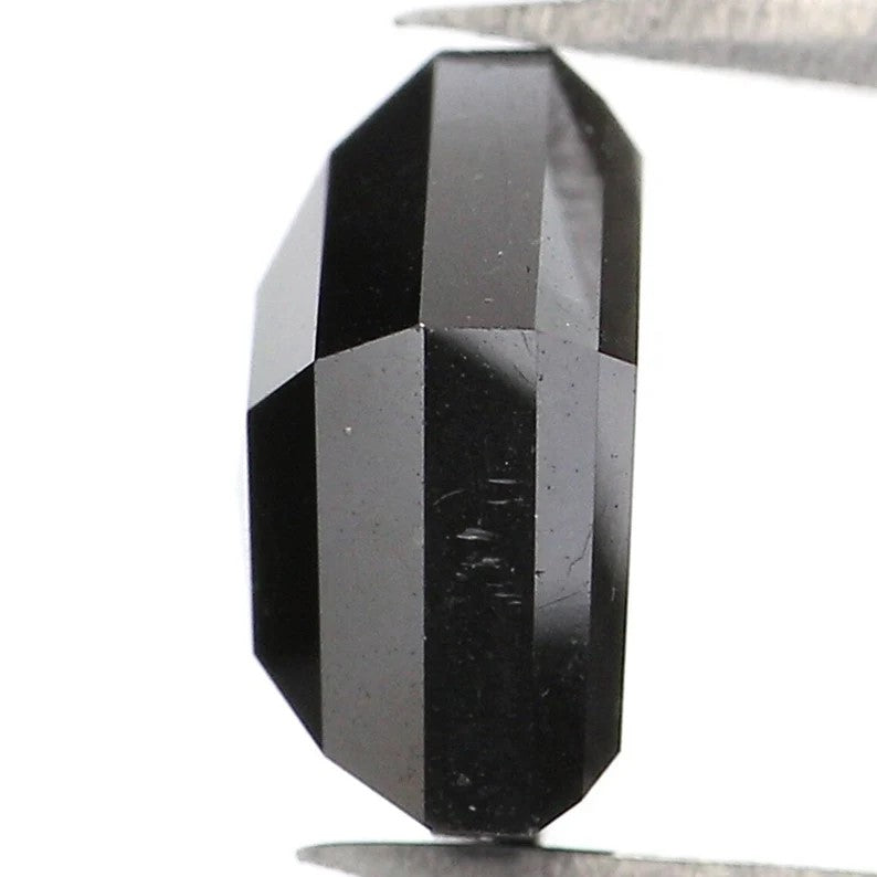 2.10 CT Natural Loose Pentagon Shape Diamond Black Color Pentagon Shape Diamond 7.55 MM Natural Loose Diamond Black Pentagon Diamond NQ526