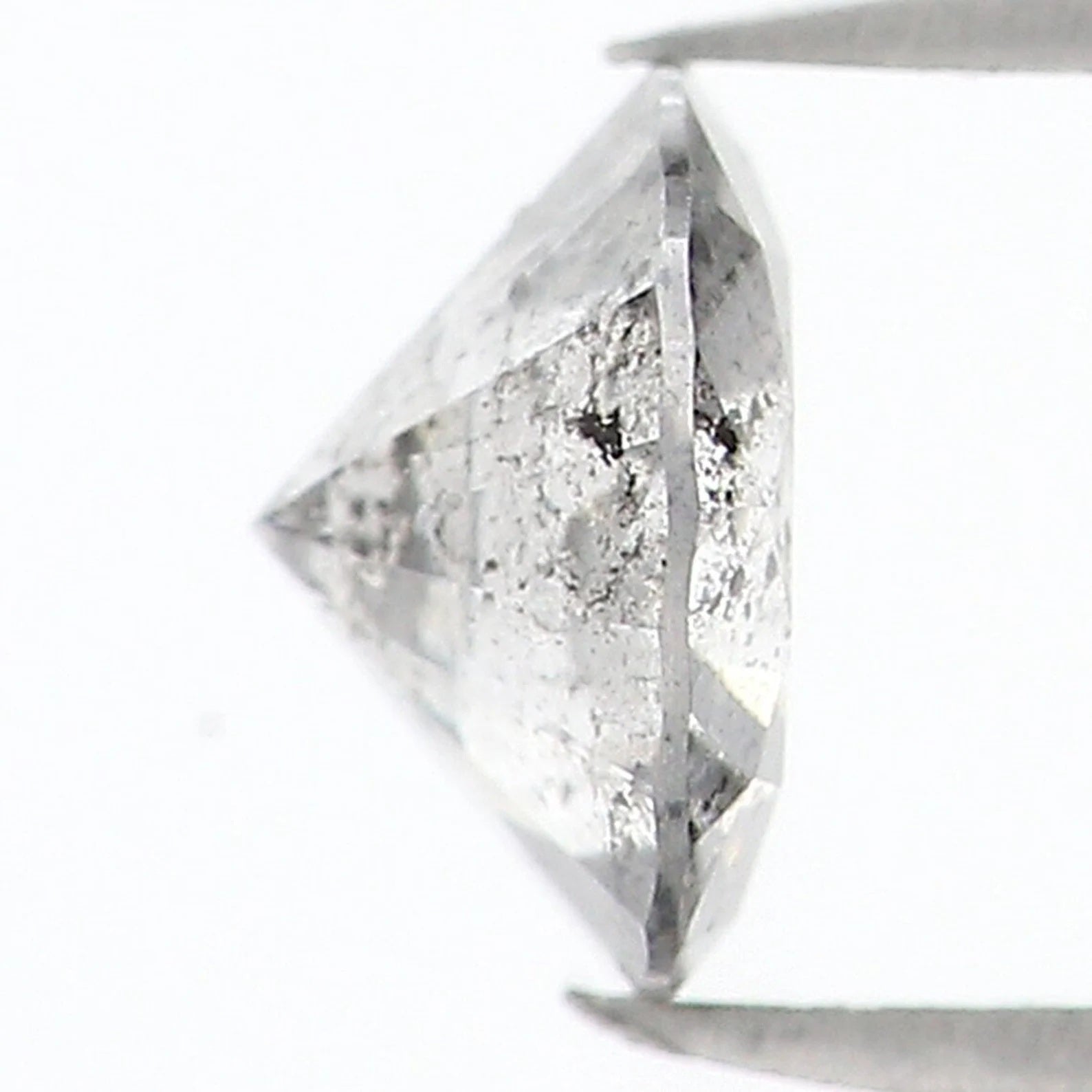 0.36 CT Natural Loose Round Shape Diamond Salt And Pepper Round Diamond 4.70 MM Natural Black Grey Color Round Brilliant Cut Diamond NQ1508