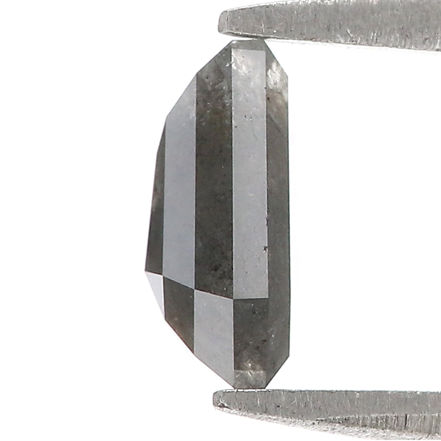 1.33 CT Natural Loose Coffin Shape Diamond Salt And Pepper Coffin Diamond 7.90 MM Natural Black Grey Color Coffin Rose Cut Diamond LQ3315