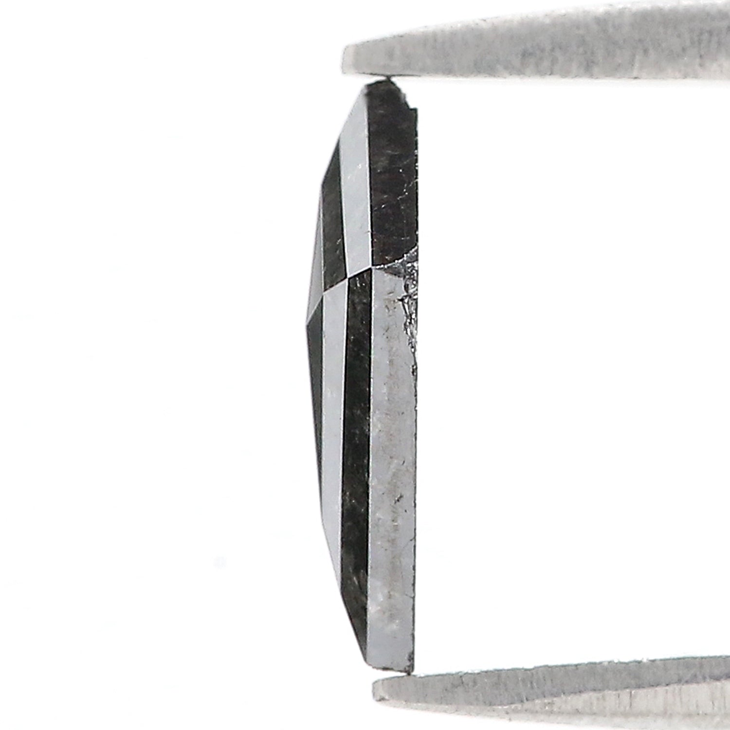 1.06 CT Natural Loose Kite Shape Diamond Salt And Pepper Kite Diamond 10.05 MM Natural Loose Black Grey Color Kite Rose Cut Diamond L3411