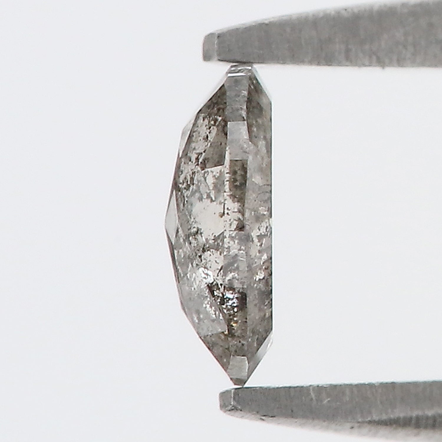 0.36 CT Natural Loose Oval Shape Diamond Salt And Pepper Oval Diamond 5.50 MM Natural Diamond Black Grey Color Oval Rose Cut Diamond LQ424