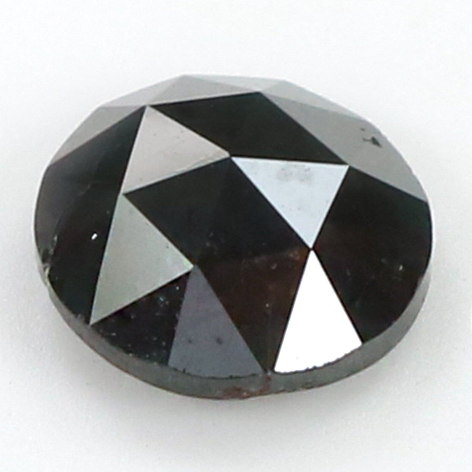 1.07 Ct Natural Loose Round Rose Cut Diamond Blackish Green Color Diamond 6.45 MM Natural Loose Diamond Green Color Round Cut Diamond N7772