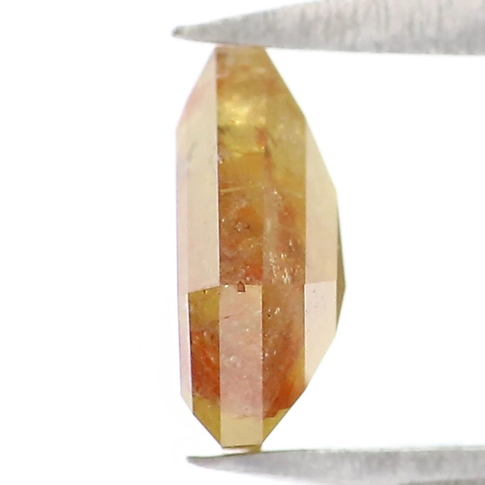 0.87 CT Natural Loose Shield Shape Diamond Yellow Color Shield Diamond 6.40 MM Natural Loose Diamond Shield Shape Rose Cut Diamond NQ9886