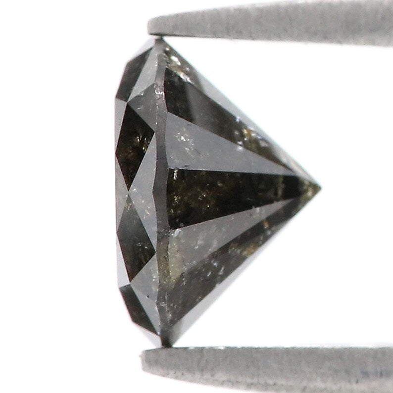 1.70 CT Natural Loose Round Shape Diamond Black Color Round Diamond 7.45 MM Natural Diamond Black Color Round Brilliant Cut Diamond NQ511