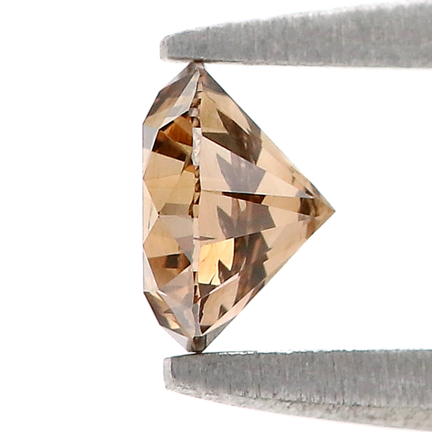 0.39 Ct Natural Loose Round Shape Diamond Brown Color Round Cut Diamond 4.65 MM Natural Loose Brown Color Round Brilliant Cut Diamond LQ672