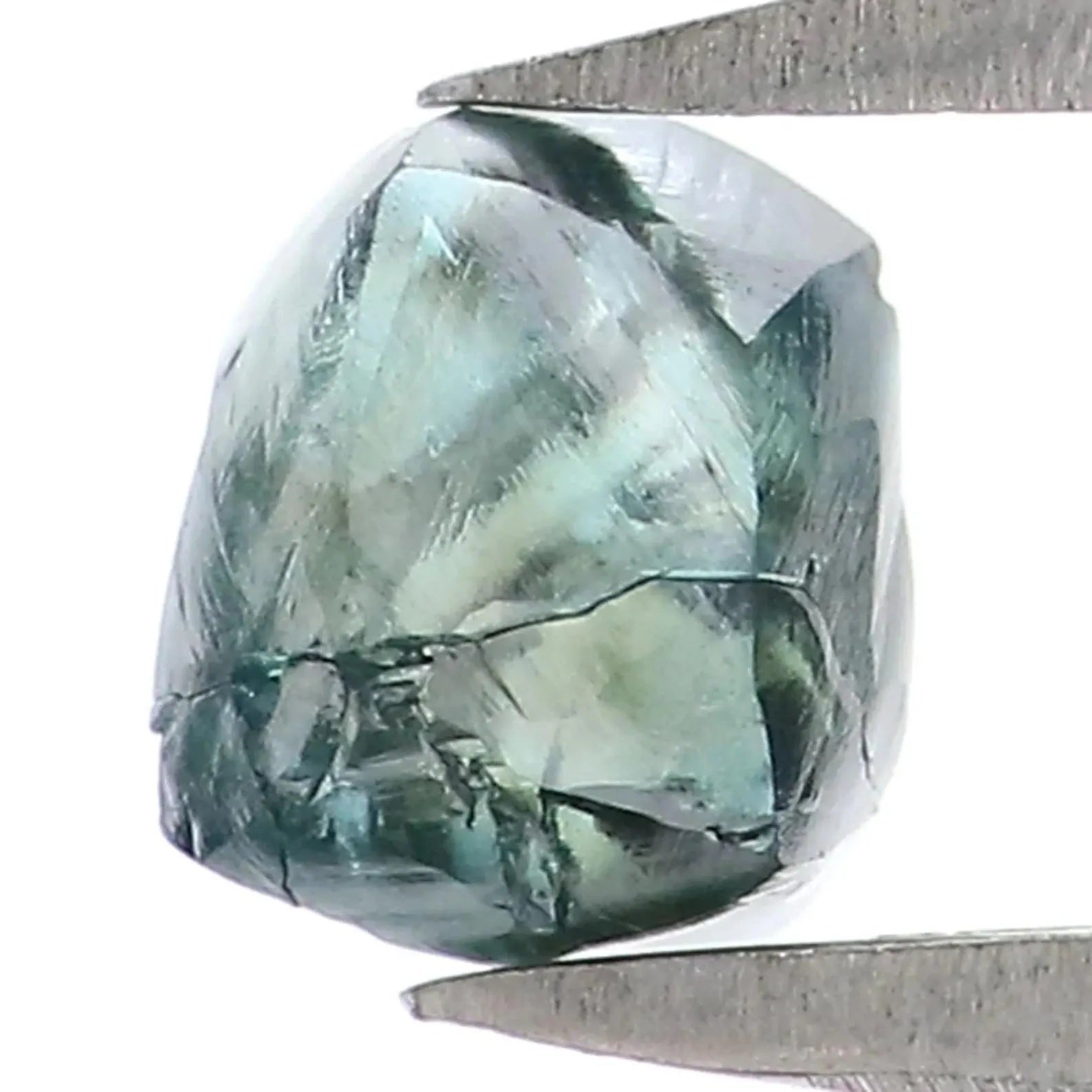 0.81 CT Natural Loose Rough Shape Diamond Blue Color Crystal Rough Diamond 5.10 MM Natural Diamond Blue Rough Irregular Cut Diamond NQ1987