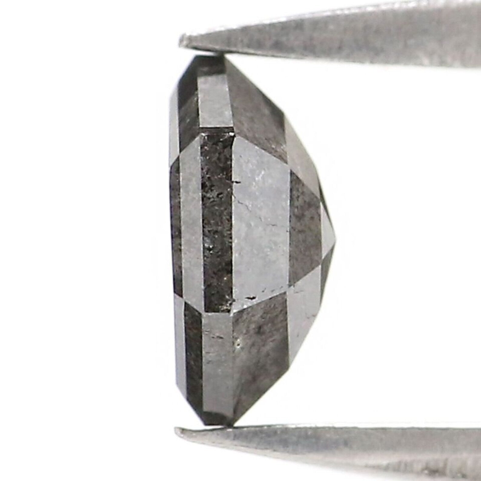 0.63 CT Natural Loose Hexagon Shape Diamond Salt And Pepper Hexagon Diamond 5.80 MM Natural Loose Diamond Hexagon Rose Cut Diamond NQ2464