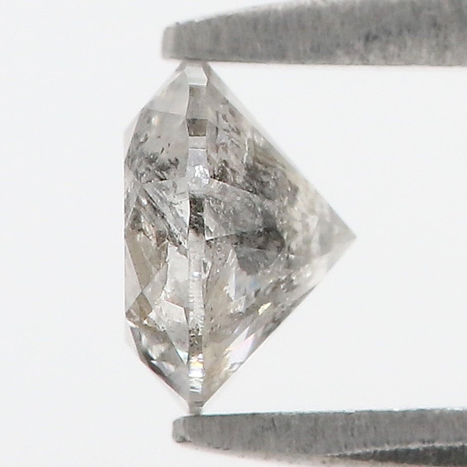 0.63 CT Natural Loose Round Shape Diamond Salt And Pepper Round Cut Diamond 5.30 MM Natural Loose Diamond Round Brilliant Cut Diamond LQ532