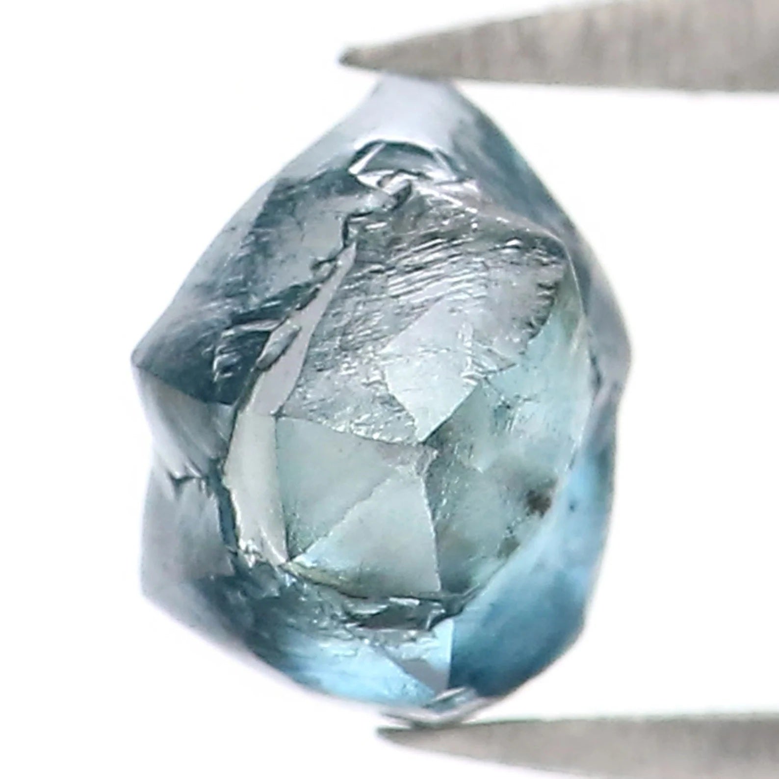 0.74 CT Natural Loose Rough Shape Diamond Blue Color Rough Irregular Cut Diamond 5.30 MM Natural Loose Diamond Rough Uncut Diamond NQ2023