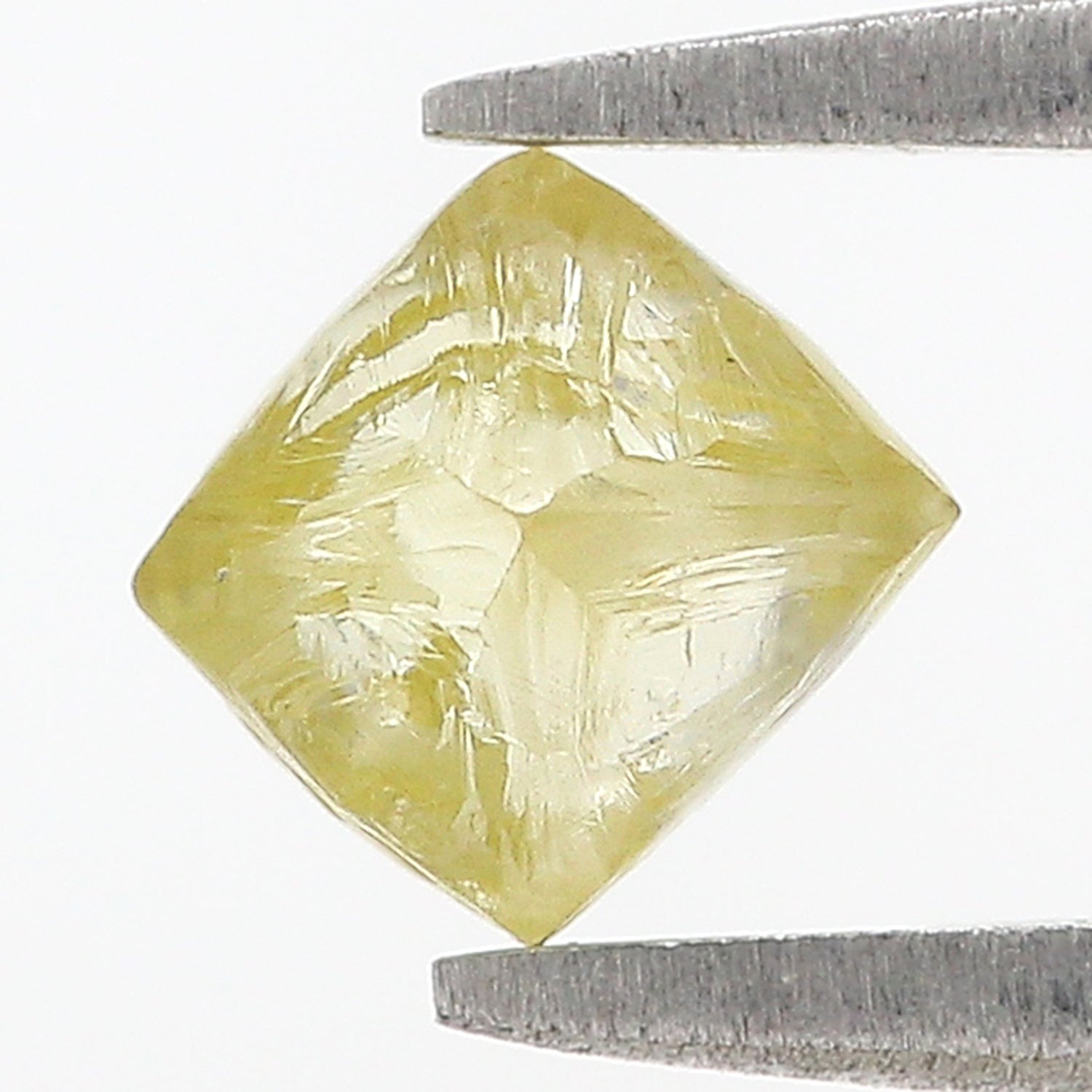 1.20 CT Natural Loose Rough Shape Diamond Yellow Color Rough Cut Diamond 6.50 MM Natural Yellow Diamond Rough Irregular Cut Diamond L3566