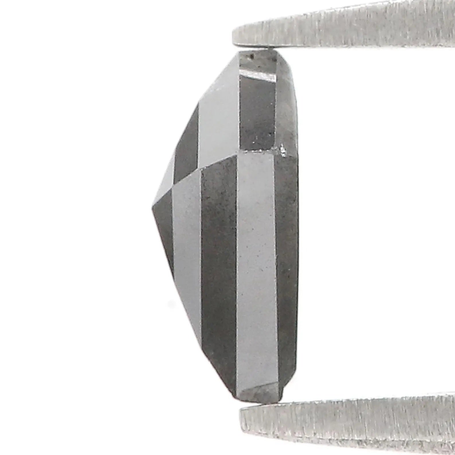 0.89 CT Natural Loose Kite Shape Diamond Salt And Pepper Kite Cut Diamond 7.55 MM Natural Loose Black Gray Color Kite Rose Cut Diamond N2594