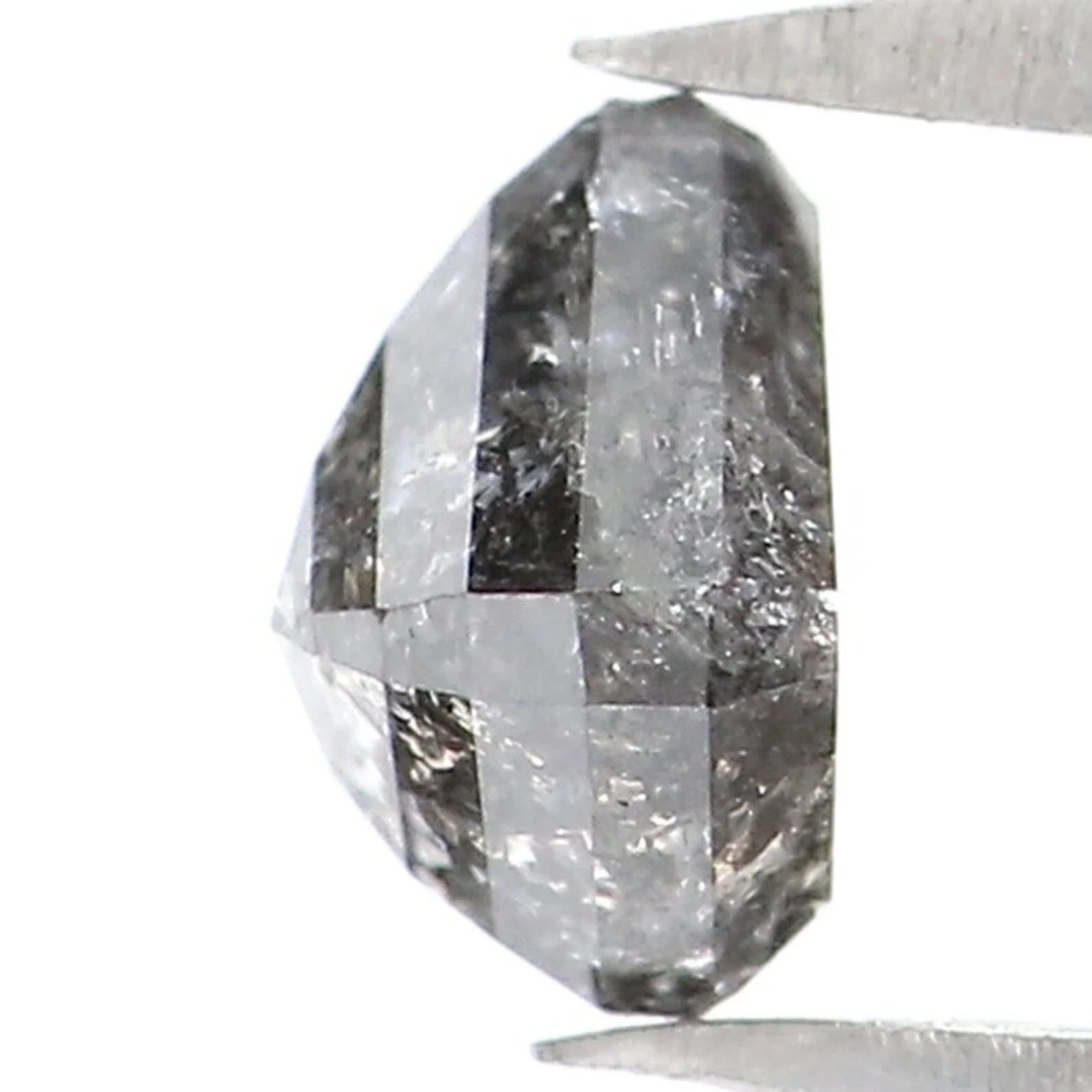 0.65 CT Natural Loose Shield Shape Diamond Salt And Pepper Shield Cut Diamond 5.70 MM Black Grey Color Shield Shape Rose Cut Diamond NQ8100