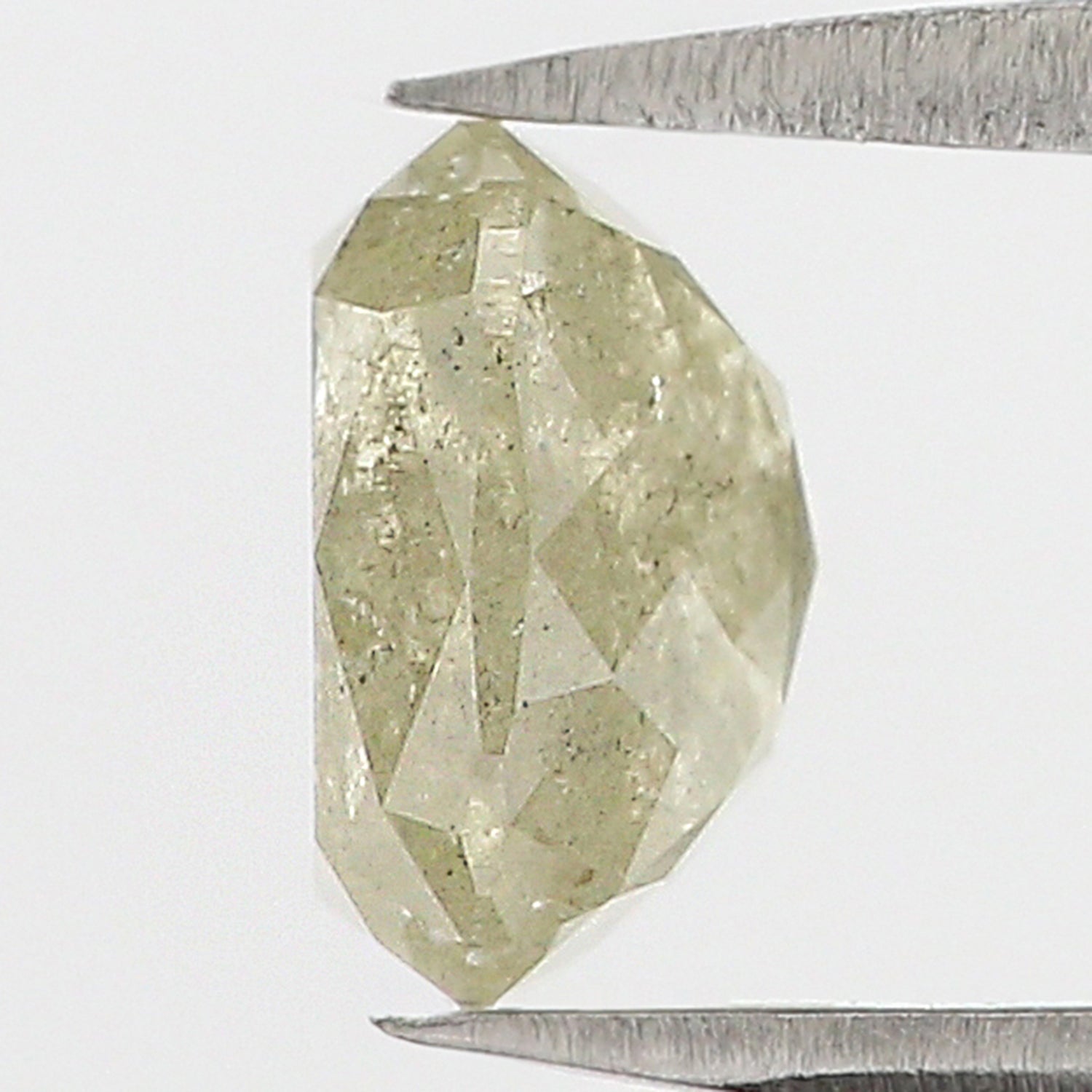 1.70 CT Natural Loose Cushion Shape Diamond Yellow Color Cushion Cut Diamond 7.10 MM Natural Grey Color Cushion Rose Cut Diamond QL7412