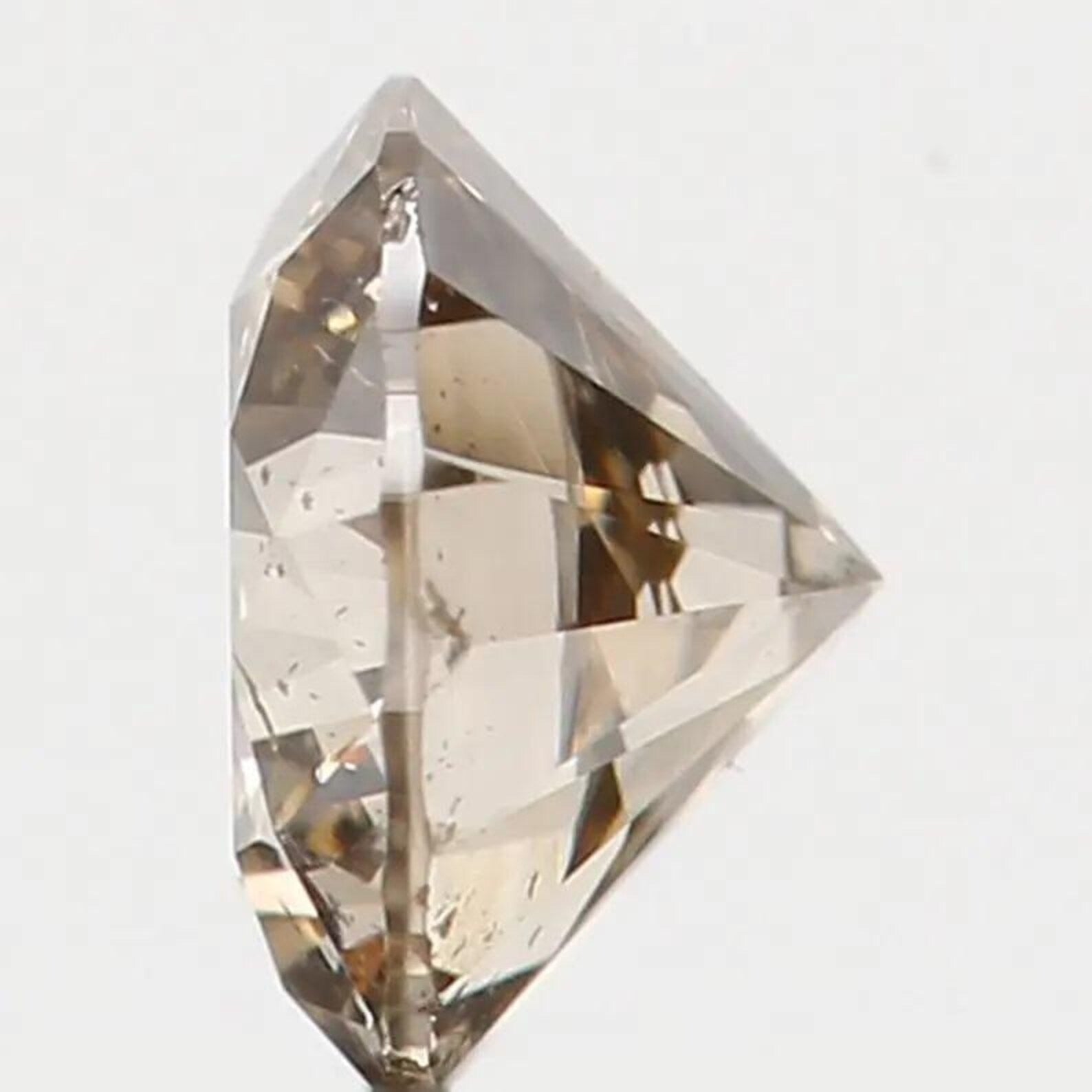 0.16 CT Natural Loose Round Shape Diamond Brown Color Round Diamond 3.50 MM Natural Diamond Brown Color Round Brilliant Cut Diamond NQ7618