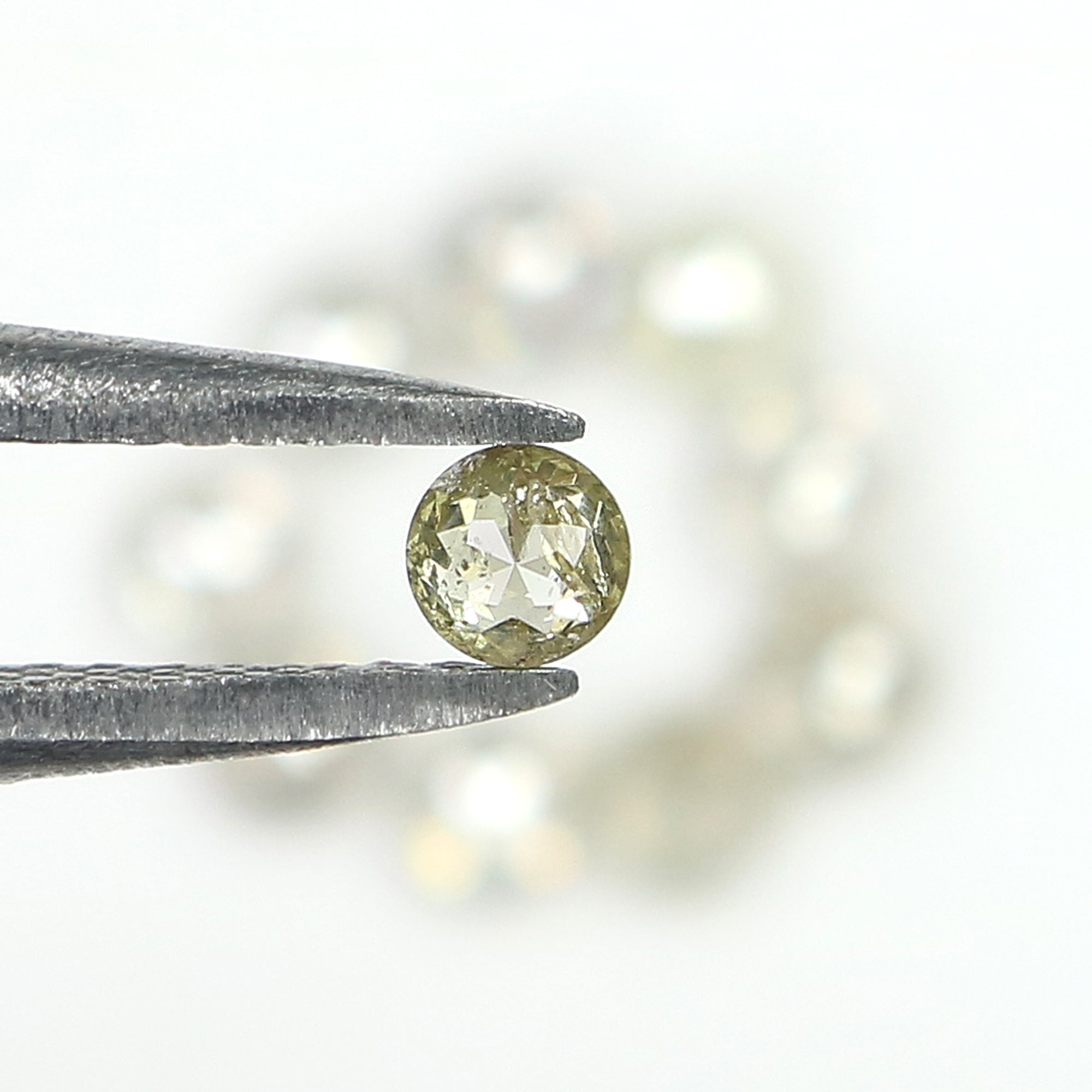 1.21 Ct Natural Loose Round Rose Cut Diamond Salt And Pepper Round Diamond 2.70 MM Natural Black Grey Color Round Rose Cut Diamond LQ1573