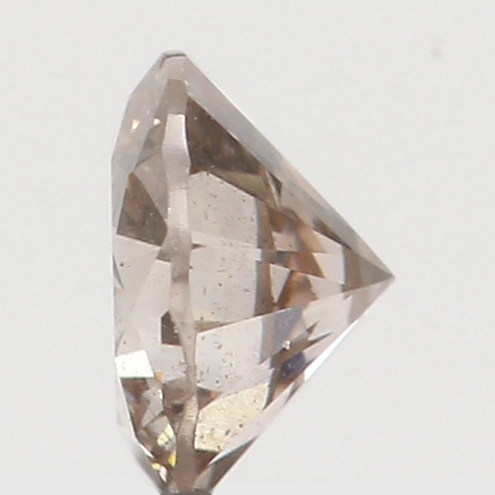 0.126 Ct Natural Loose Round Shape Diamond Brown Color Round Cut Diamond 3.20 MM Natural Loose Diamond Round Brilliant Cut Diamond N7834